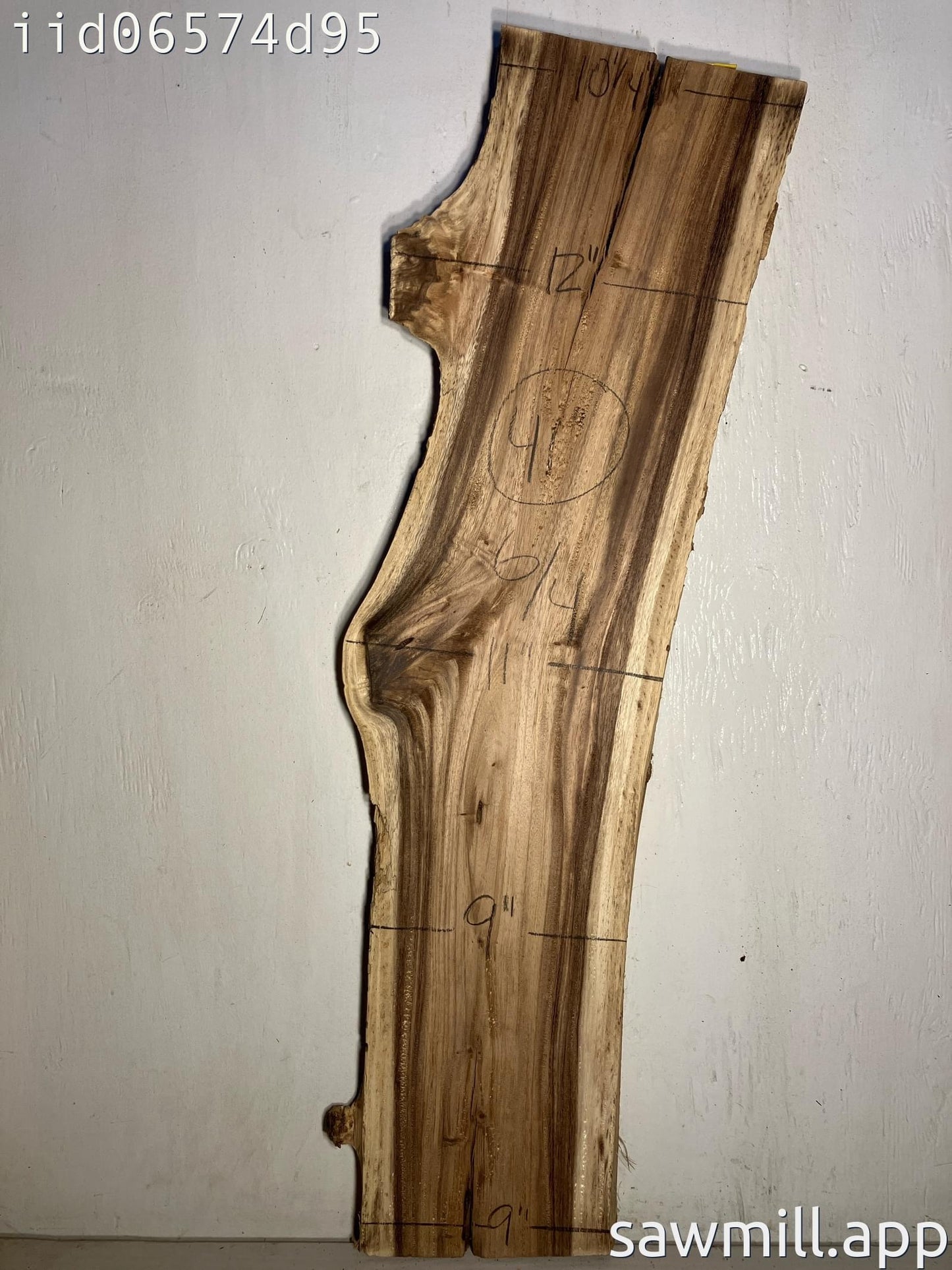 1.5" x 11" x 41" Monkeypod