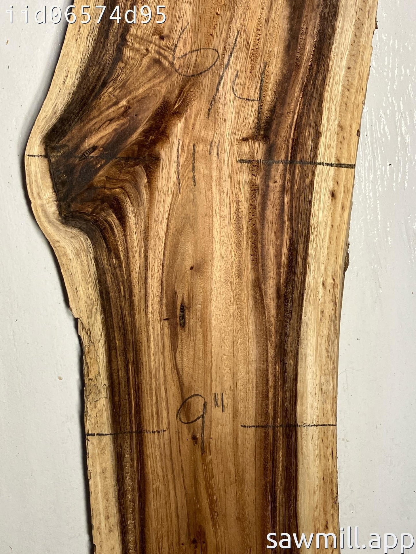 1.5" x 11" x 41" Monkeypod