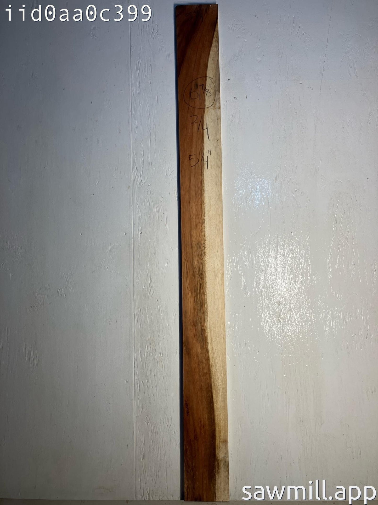 0.5" x 5" x 61" Chocolate Albizia