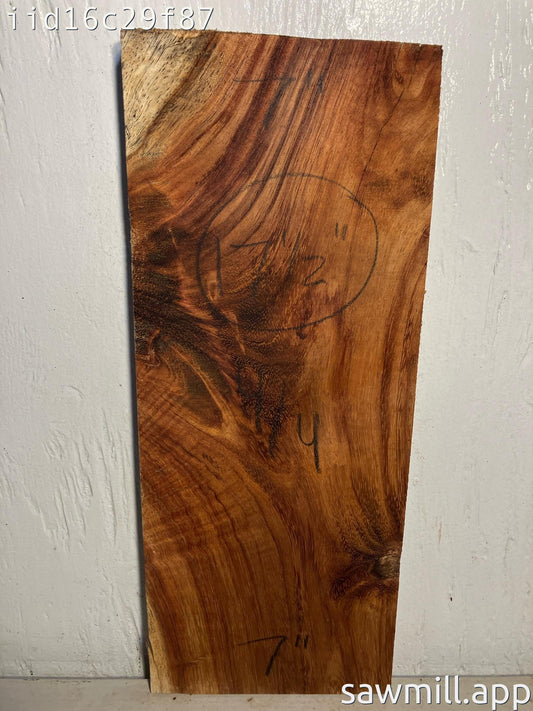 1" x 7" x 17" Chocolate Albizia