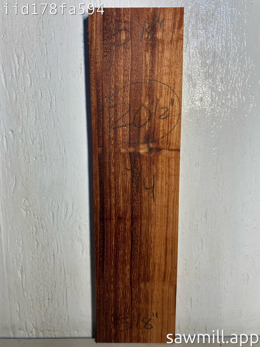 1" x 5" x 20" Chocolate Albizia