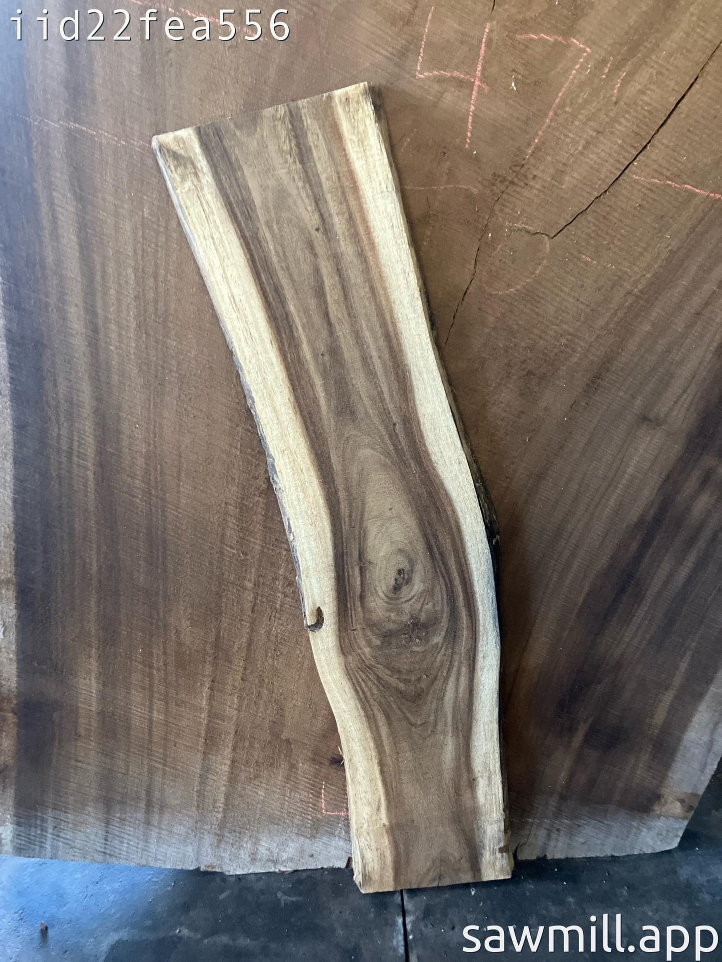 1.25" x 10" x 41" Monkeypod