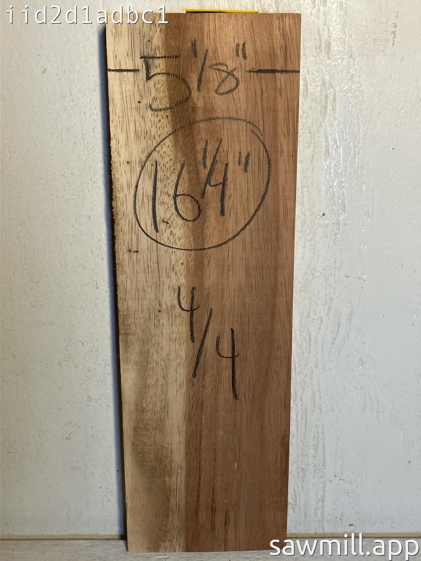 1" x 5" x 16" Chocolate Albizia