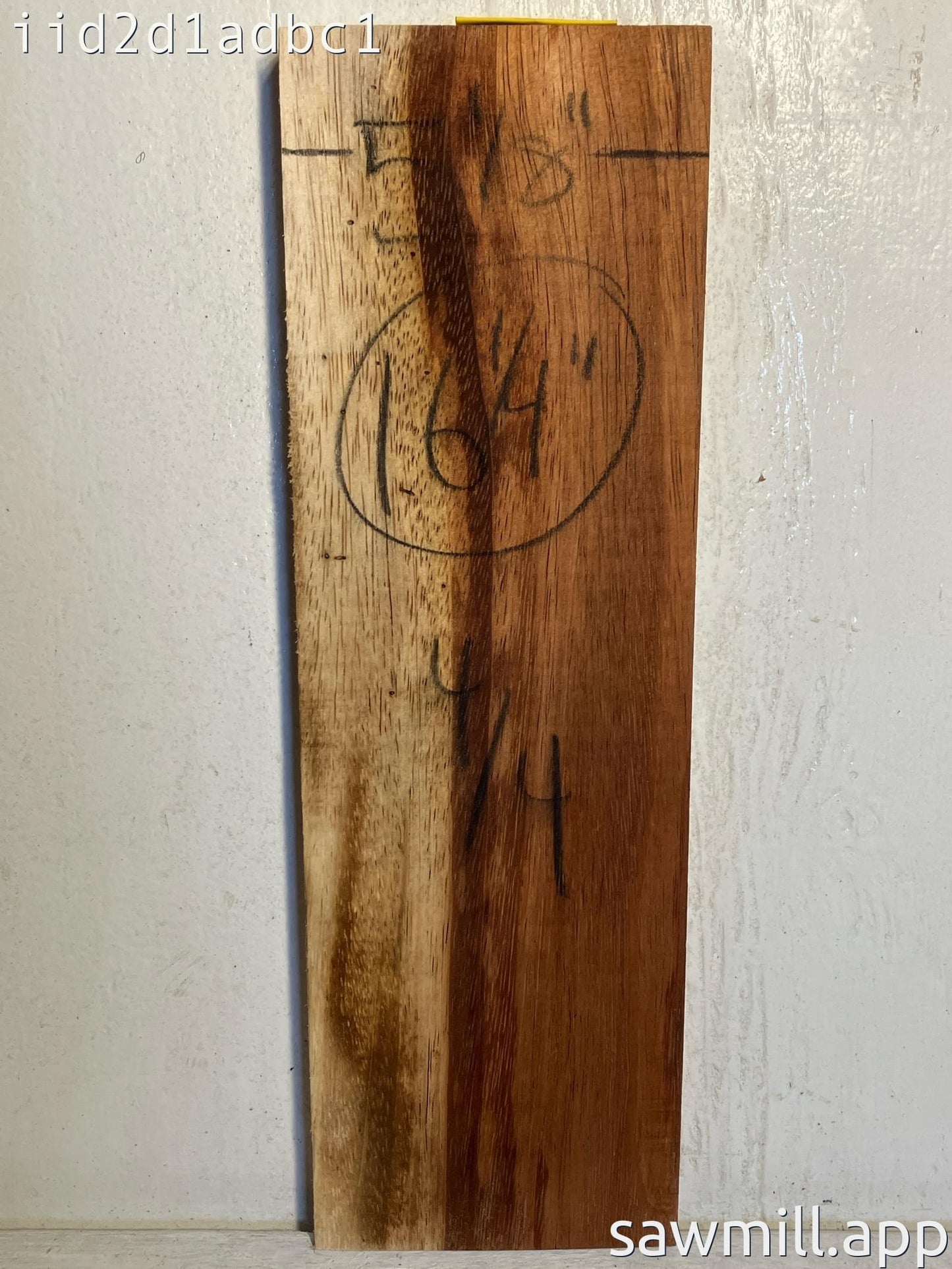 1" x 5" x 16" Chocolate Albizia