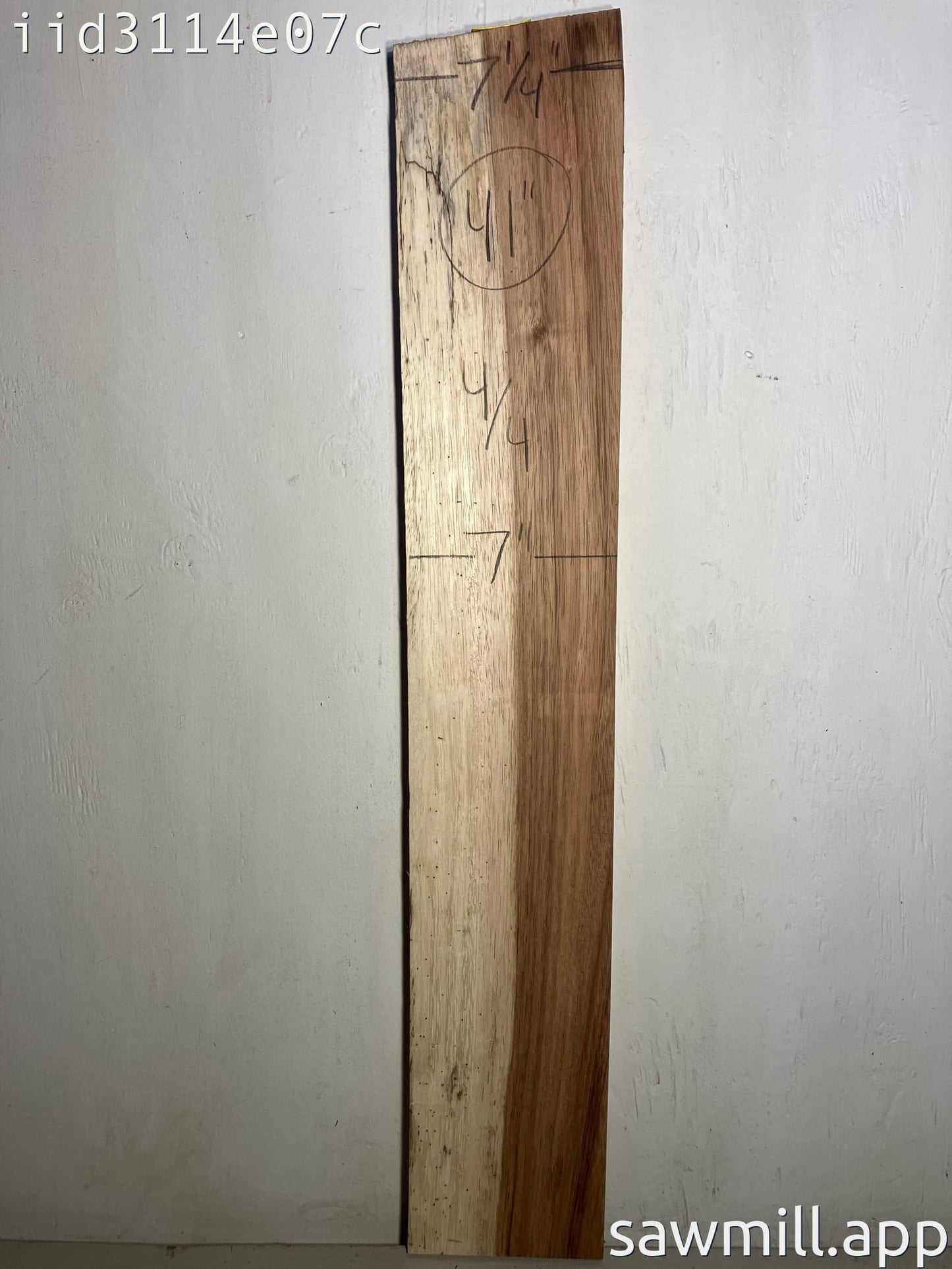 1" x 7" x 41" Chocolate Albizia