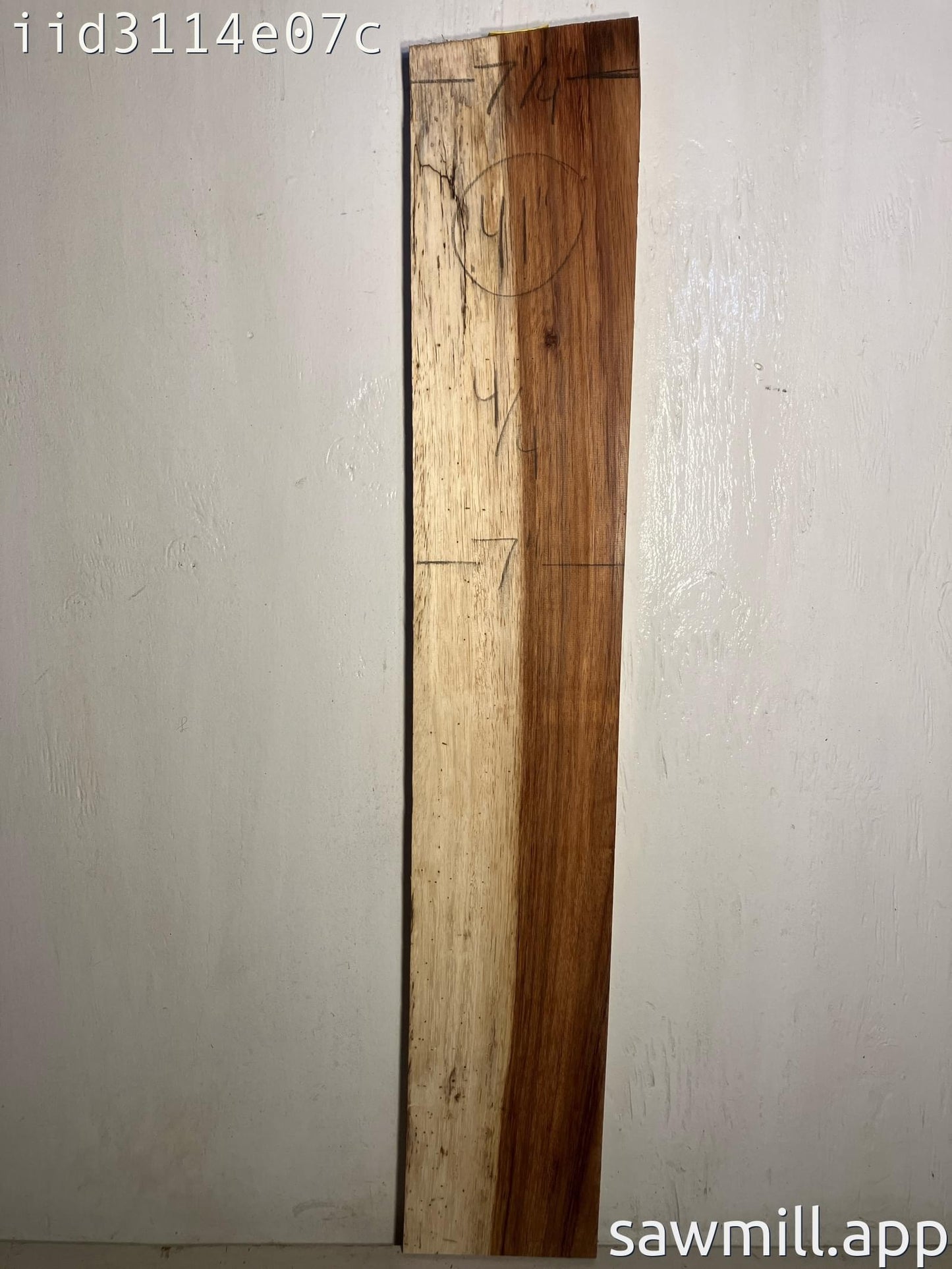 1" x 7" x 41" Chocolate Albizia