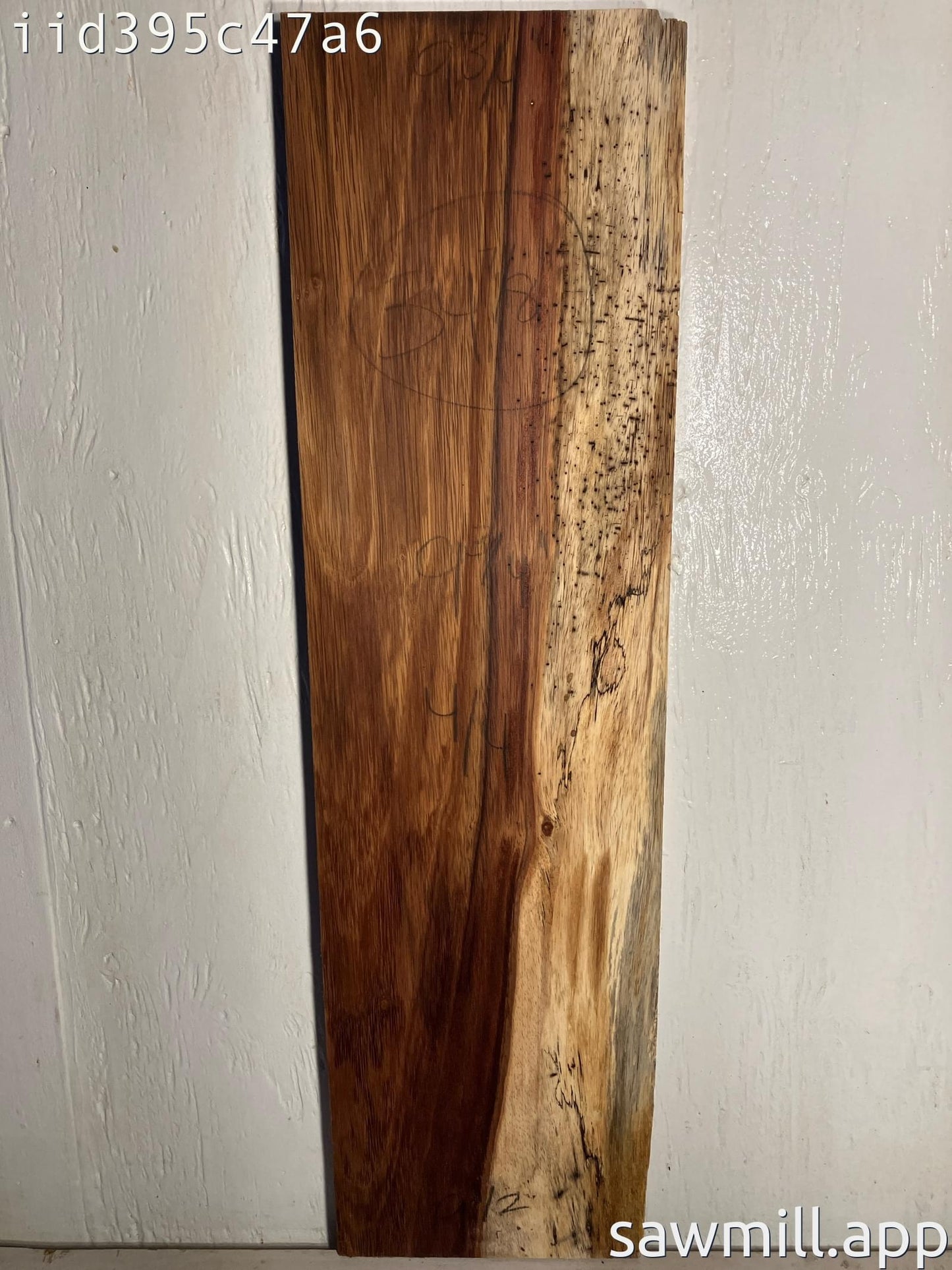 1" x 9" x 34" Chocolate Albizia