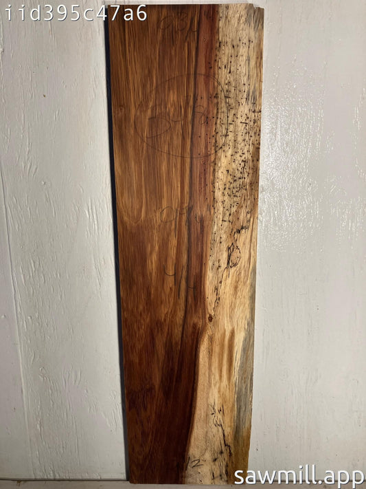 1" x 9" x 34" Chocolate Albizia