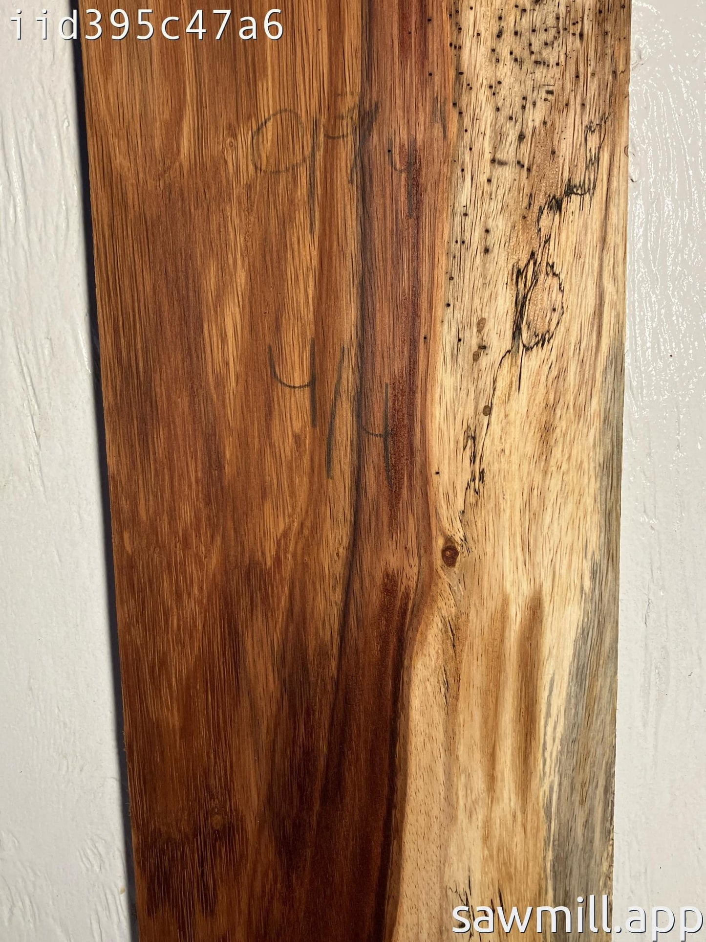 1" x 9" x 34" Chocolate Albizia