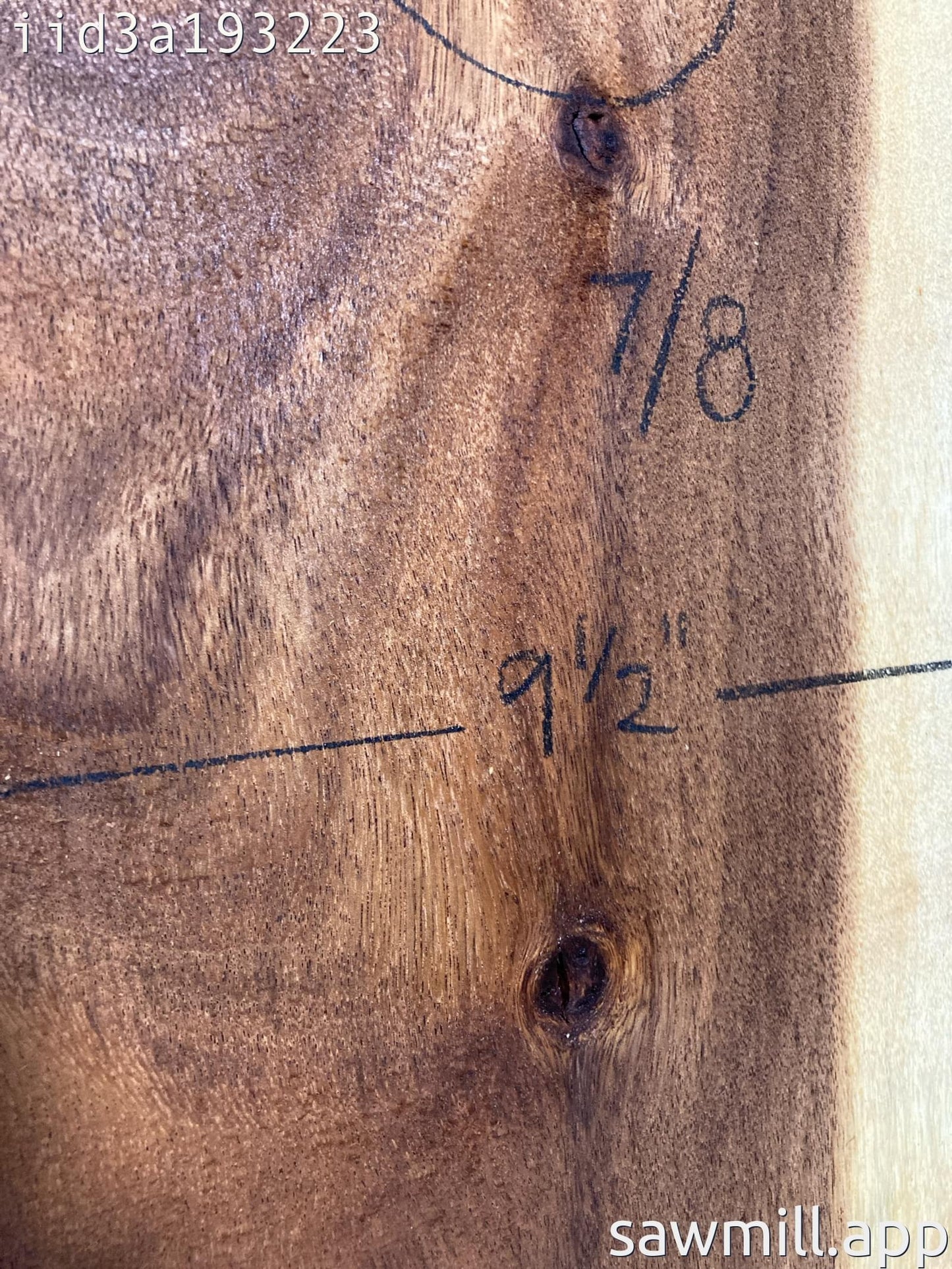 1.75" x 9" x 22" Monkeypod