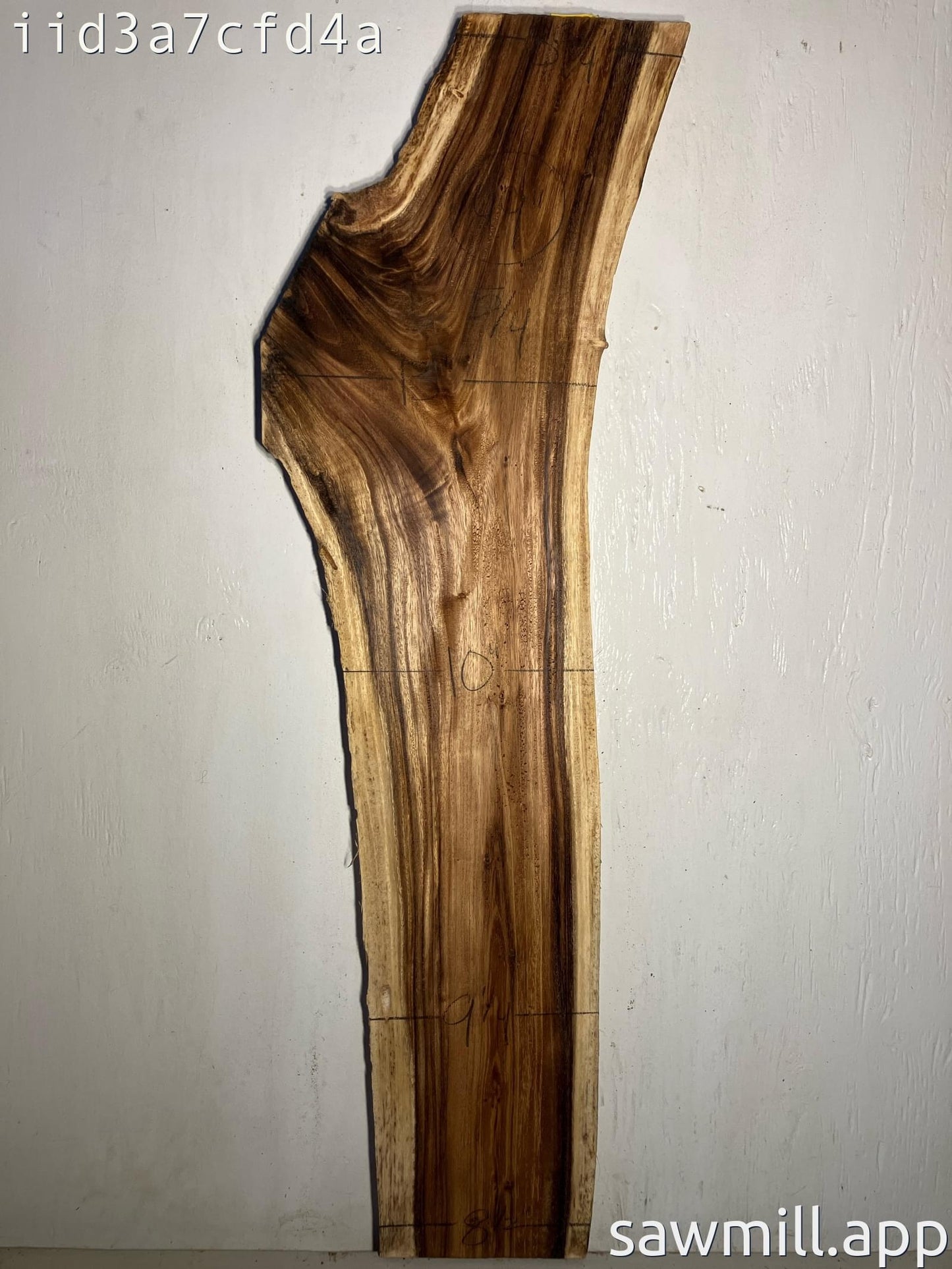 1.25" x 13" x 49" Monkeypod