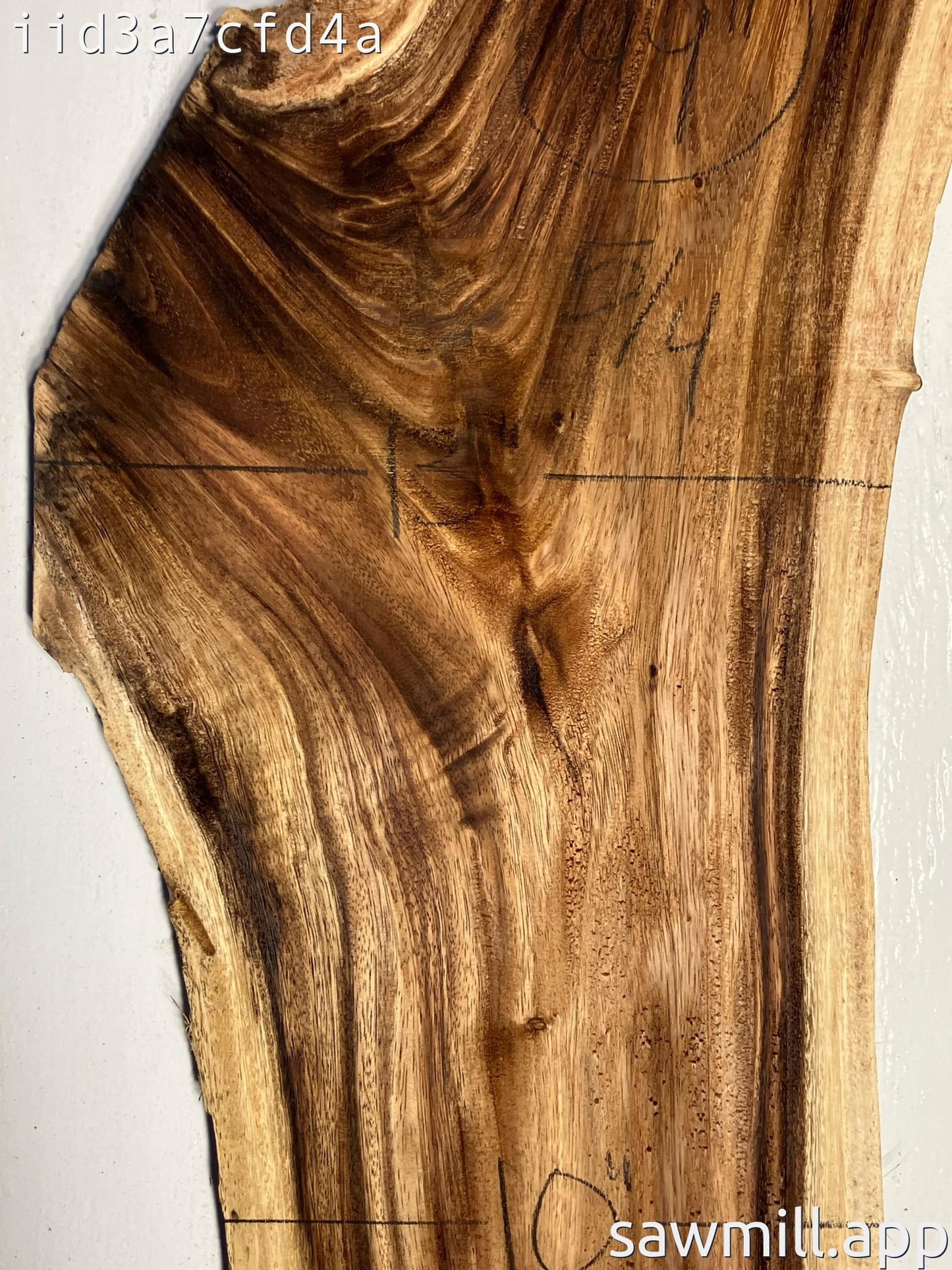 1.25" x 13" x 49" Monkeypod