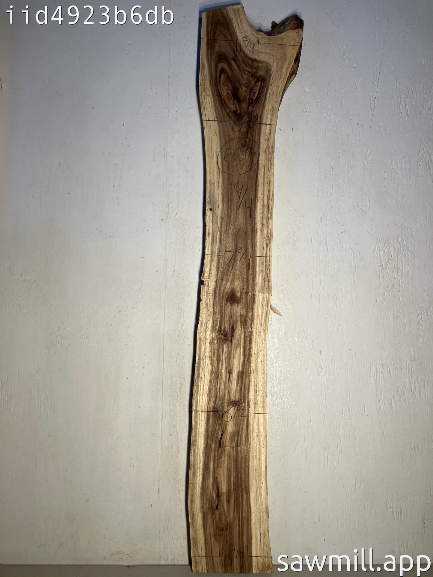 2.25" x 8" x 60" Monkeypod