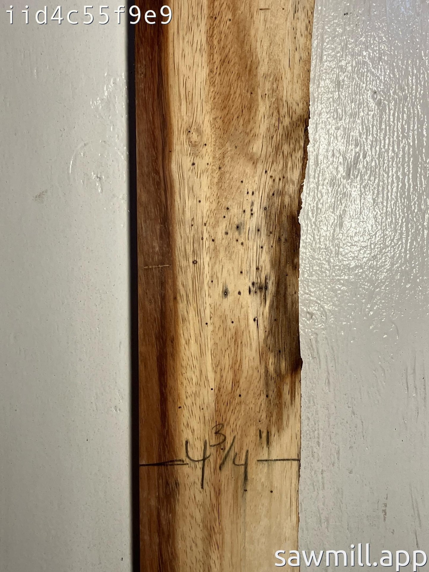 1" x 4" x 52" Chocolate Albizia