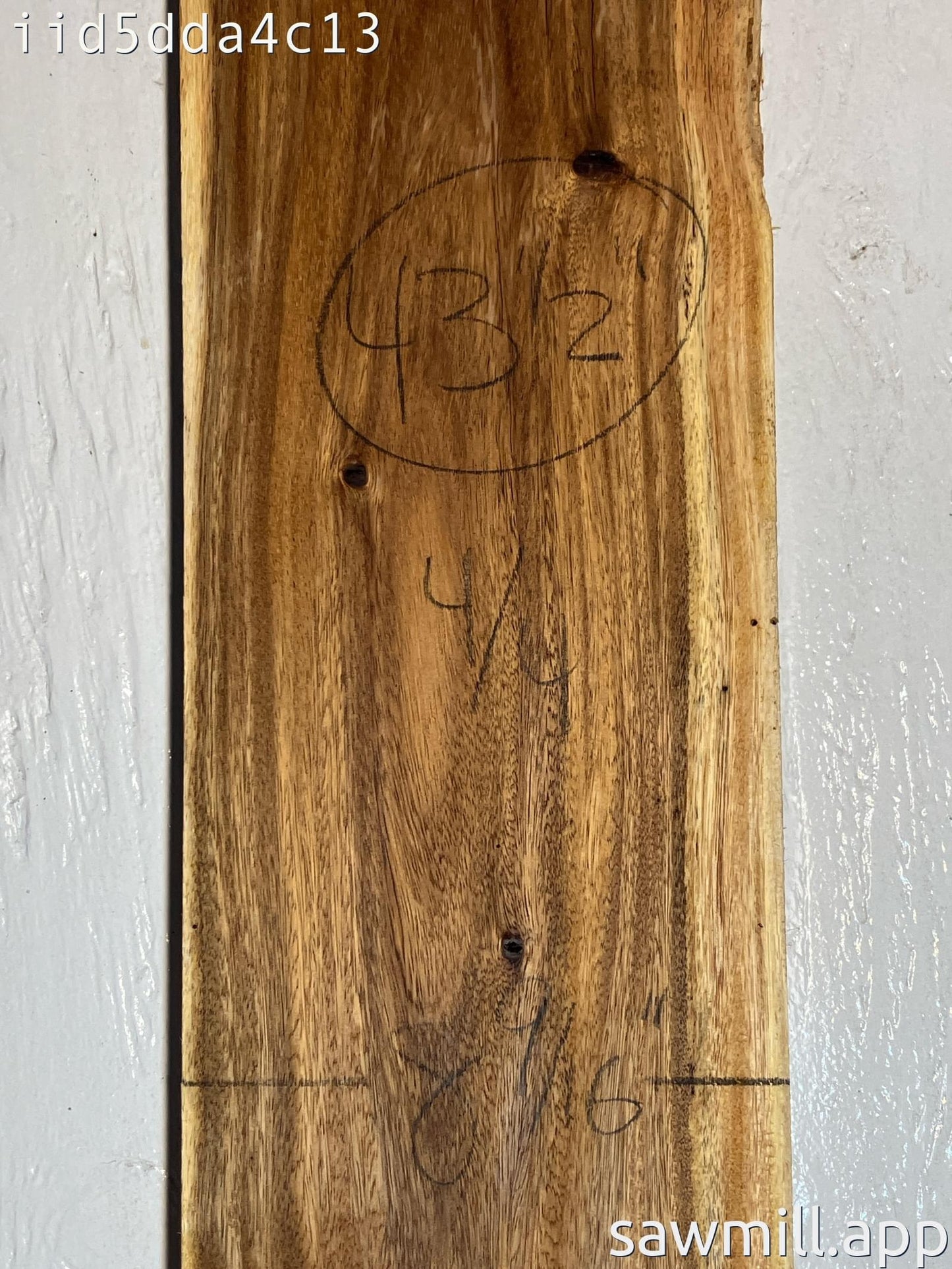 1" x 8" x 43" Monkeypod