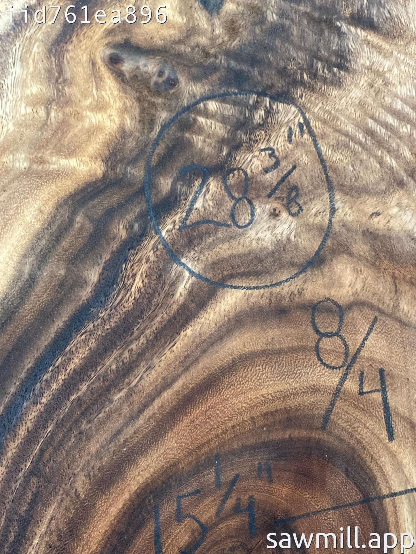 2" x 15" x 28" Monkeypod