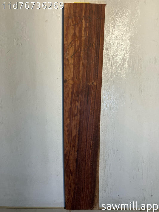 1" x 5" x 29" Chocolate Albizia