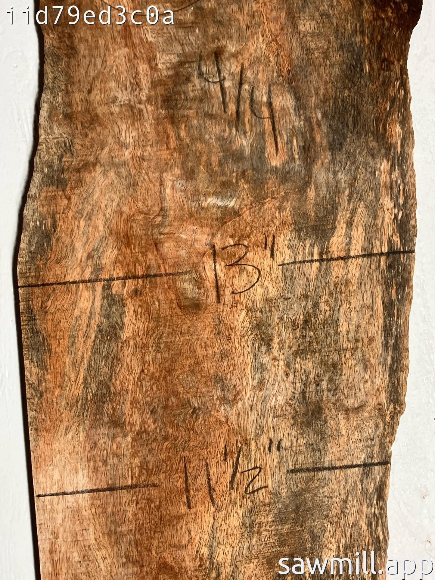 1" x 13" x 59" Mango