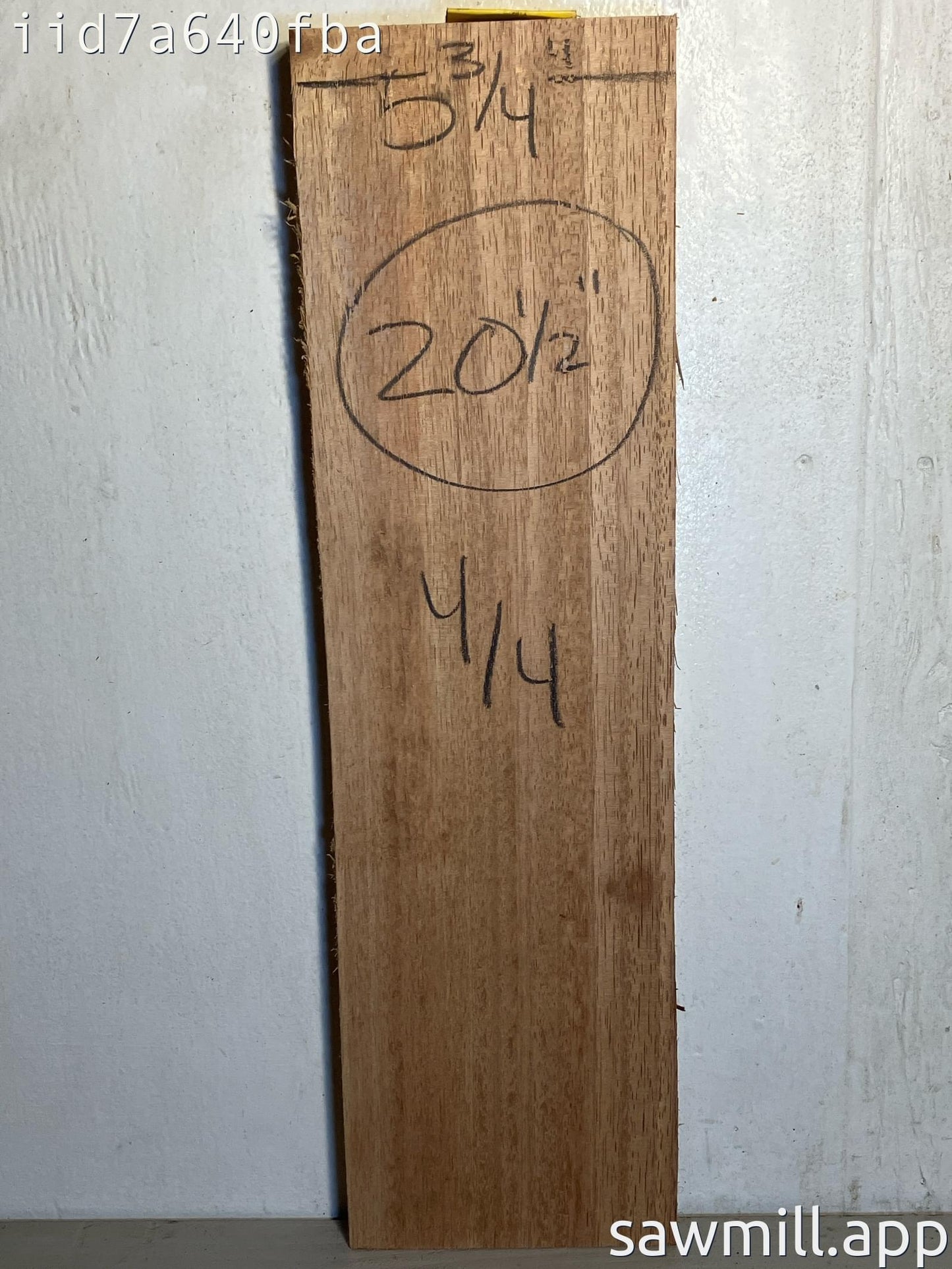 1" x 5" x 20" Albizia