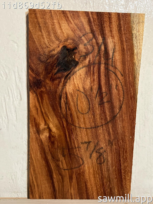 0.75" x 5" x 10" Chocolate Albizia