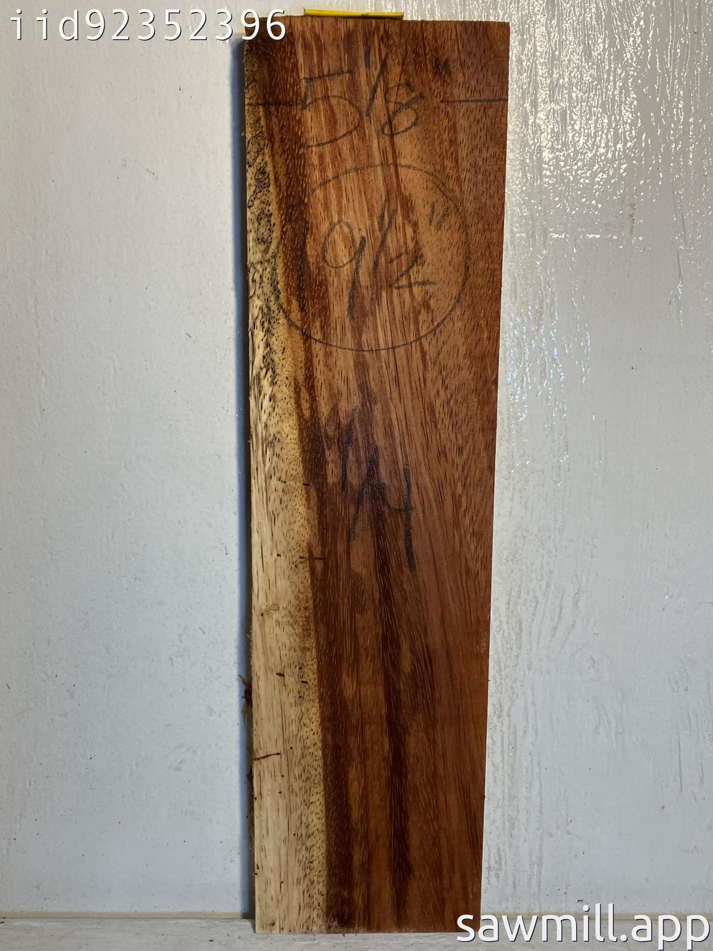 1" x 5" x 19" Chocolate Albizia