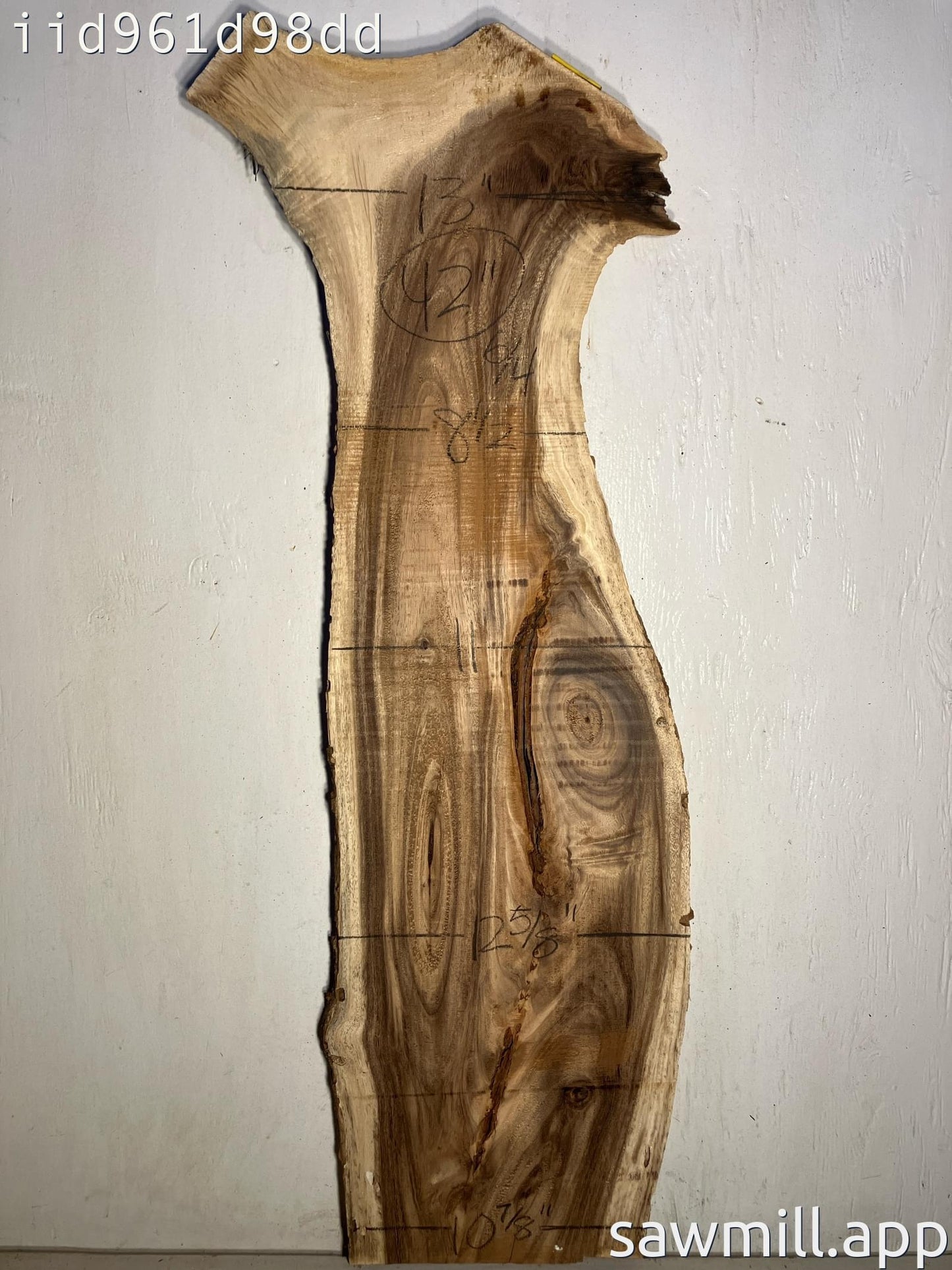 1.5" x 12" x 42" Monkeypod