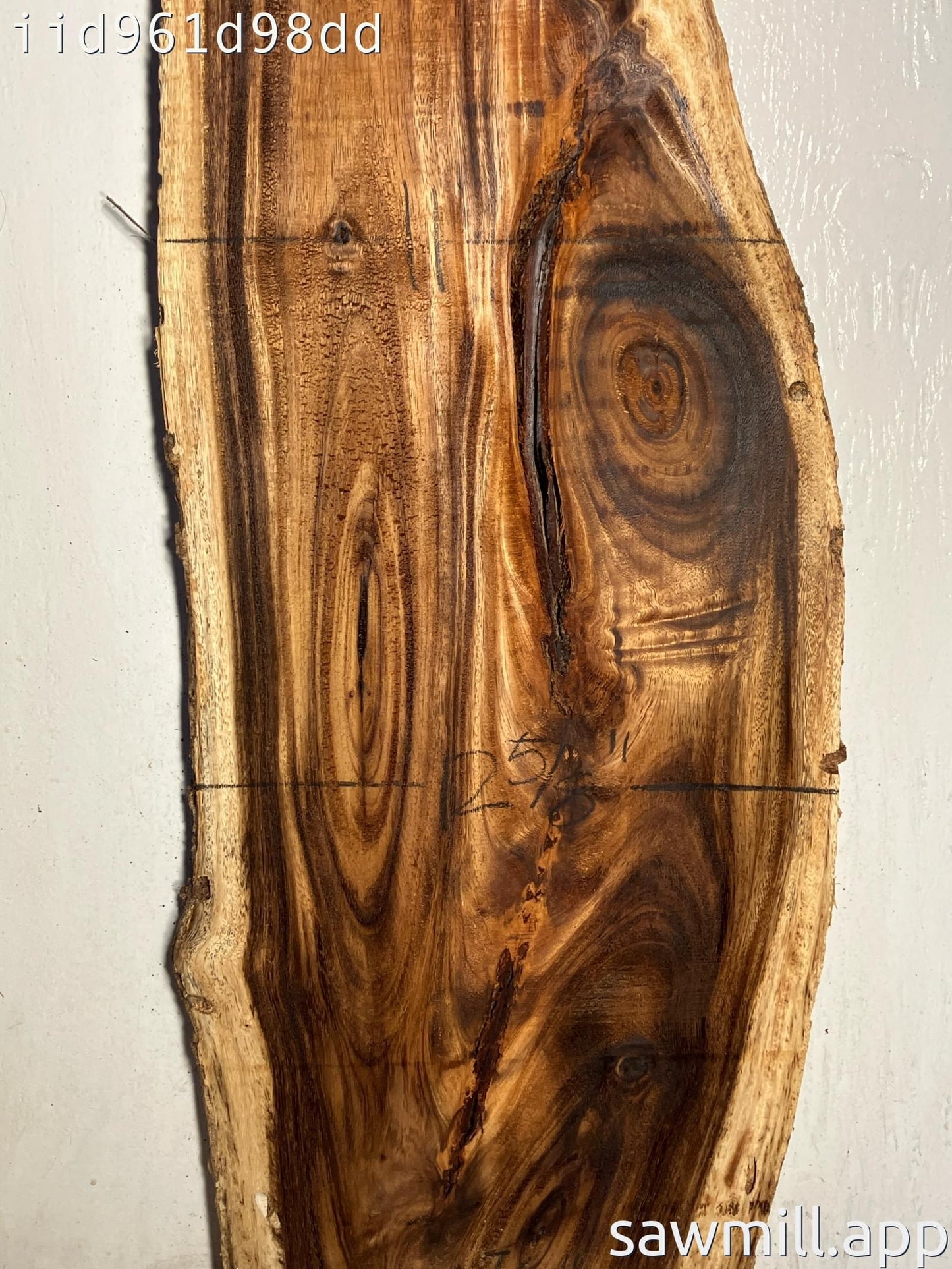 1.5" x 12" x 42" Monkeypod