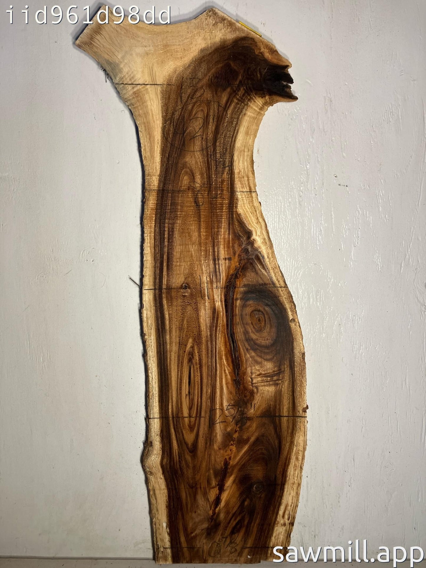 1.5" x 12" x 42" Monkeypod