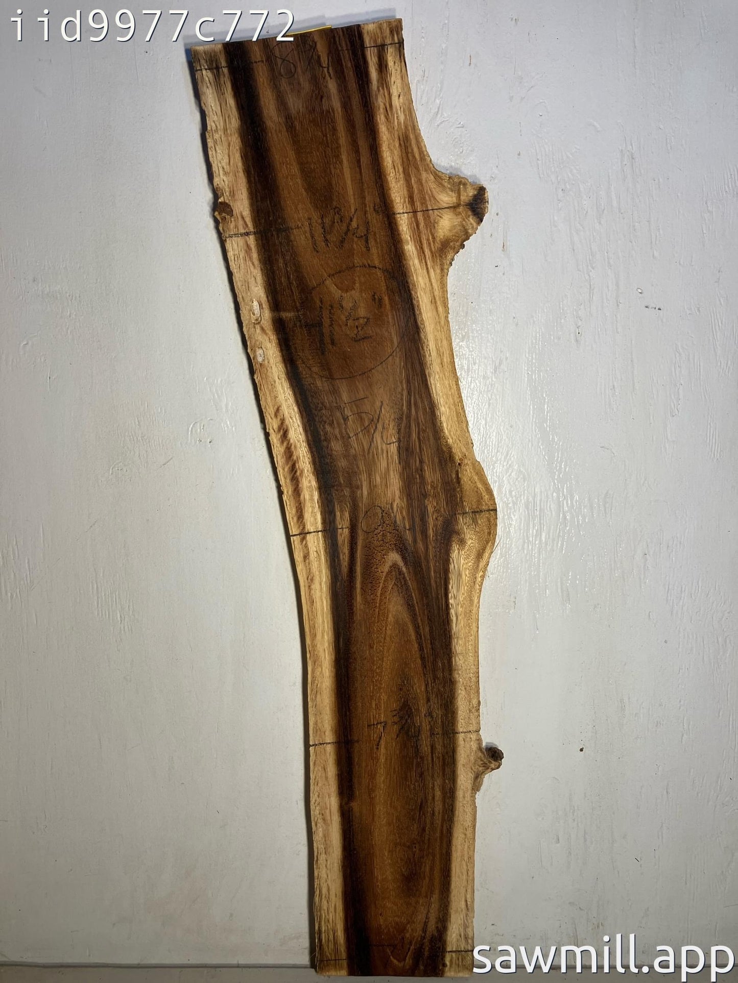 1.25" x 11" x 41" Monkeypod