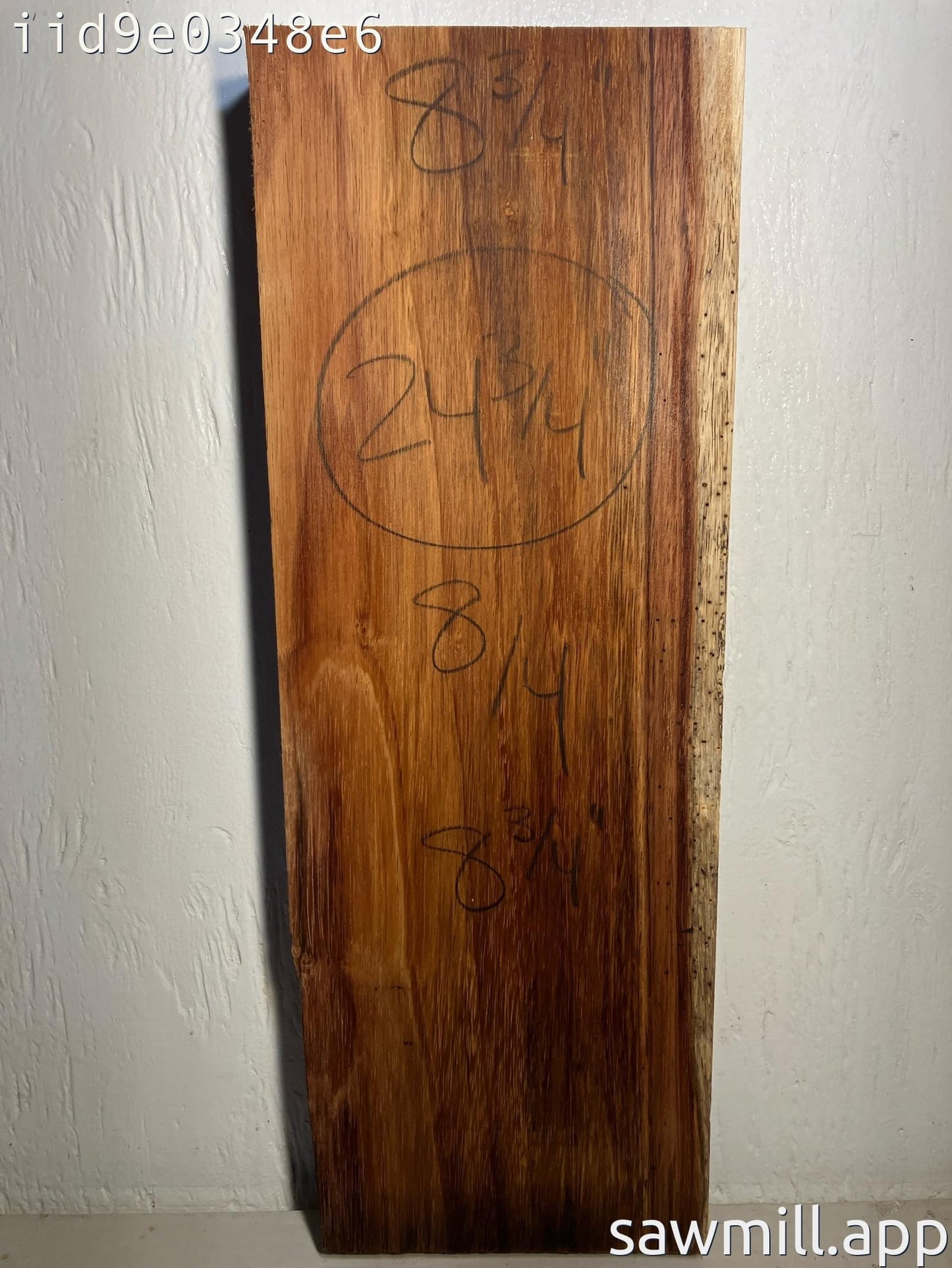 2" x 8" x 24" Chocolate Albizia