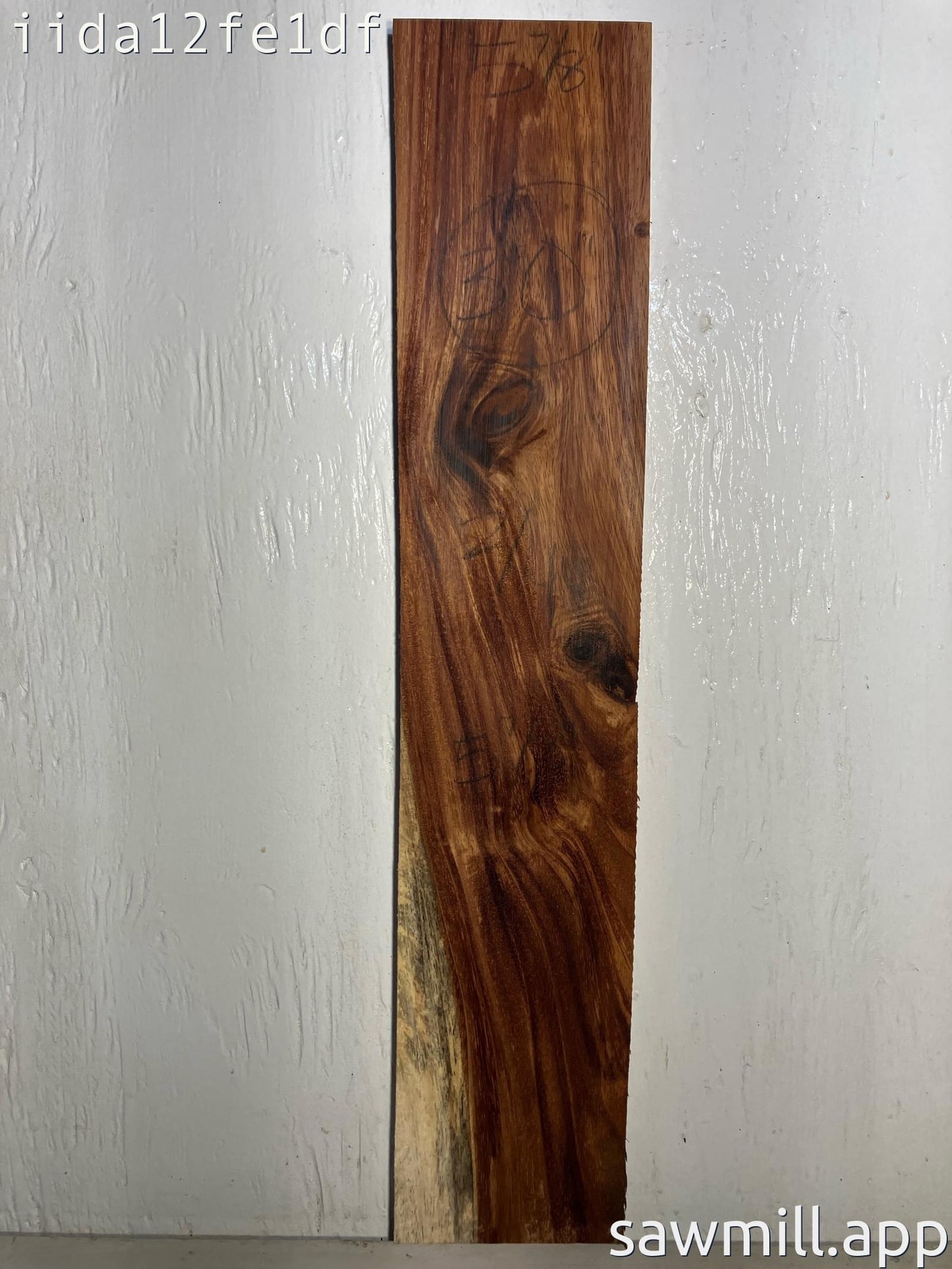 0.5" x 5" x 30" Chocolate Albizia
