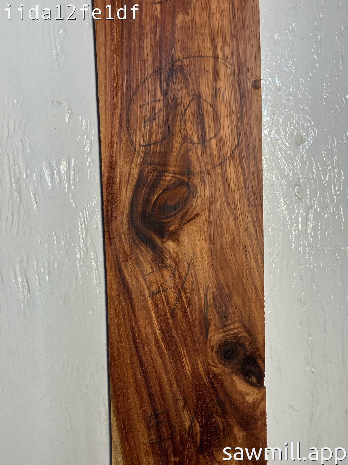0.5" x 5" x 30" Chocolate Albizia