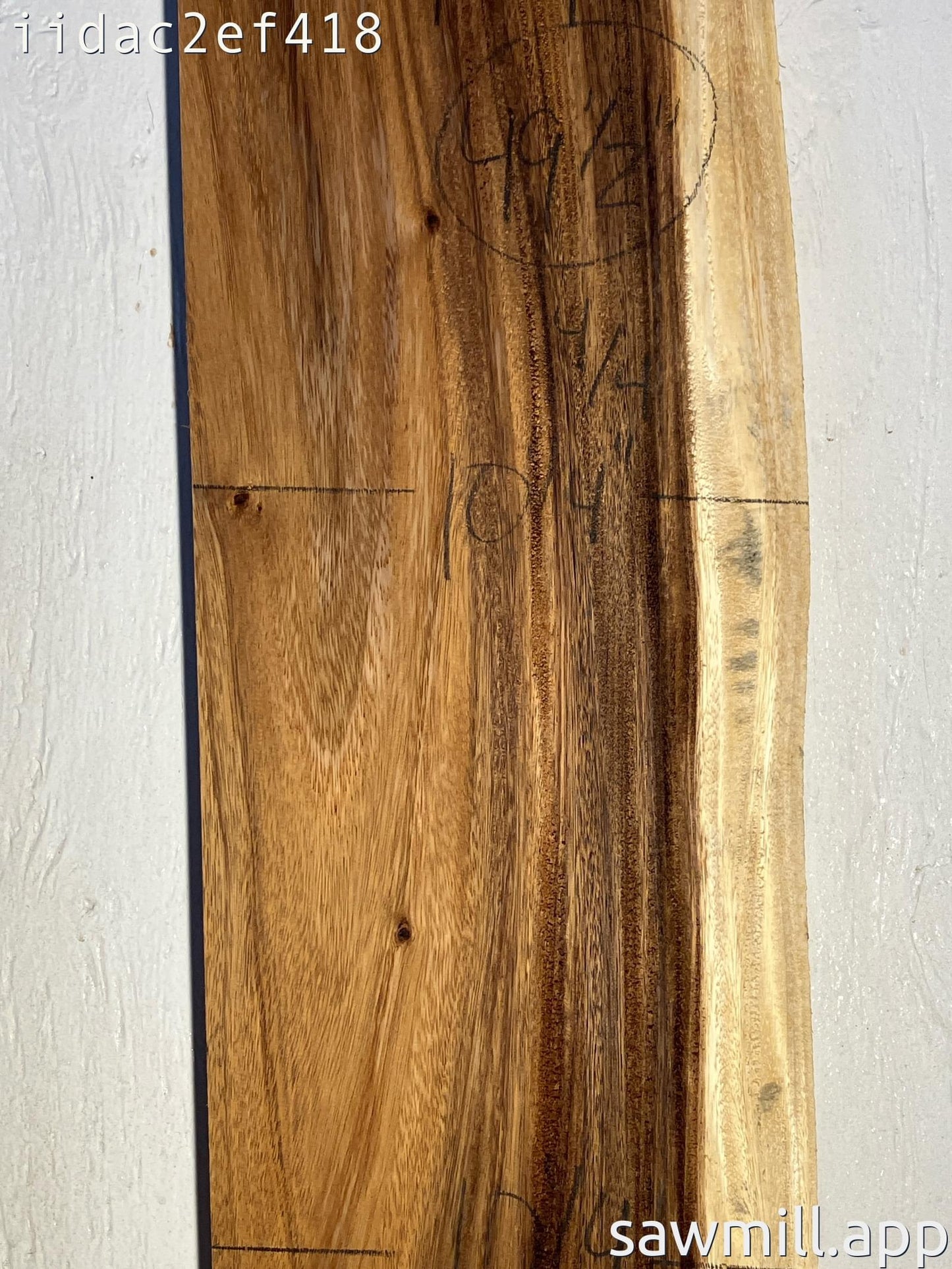 1" x 10" x 49" Monkeypod