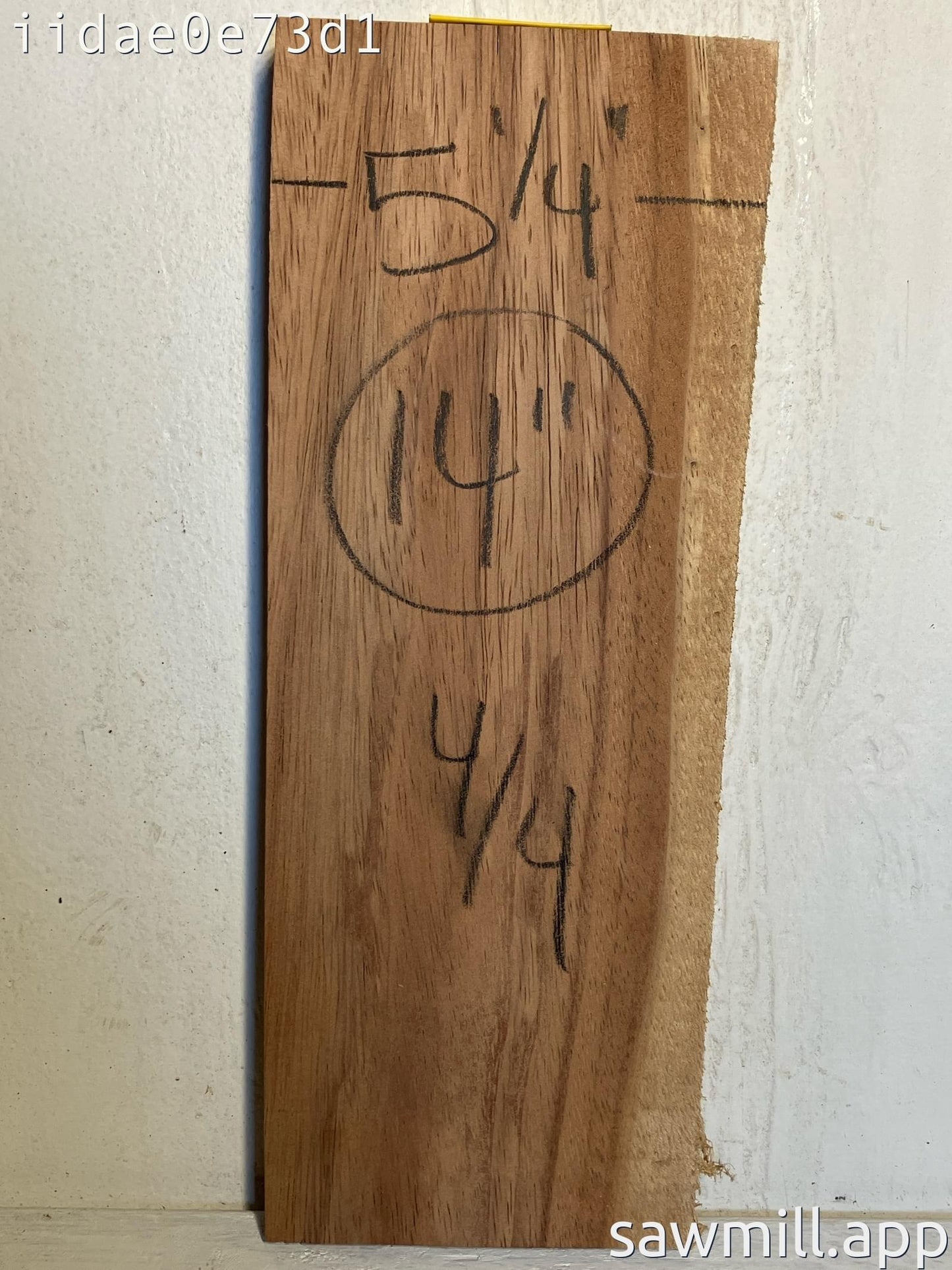 1" x 5" x 14" Chocolate Albizia