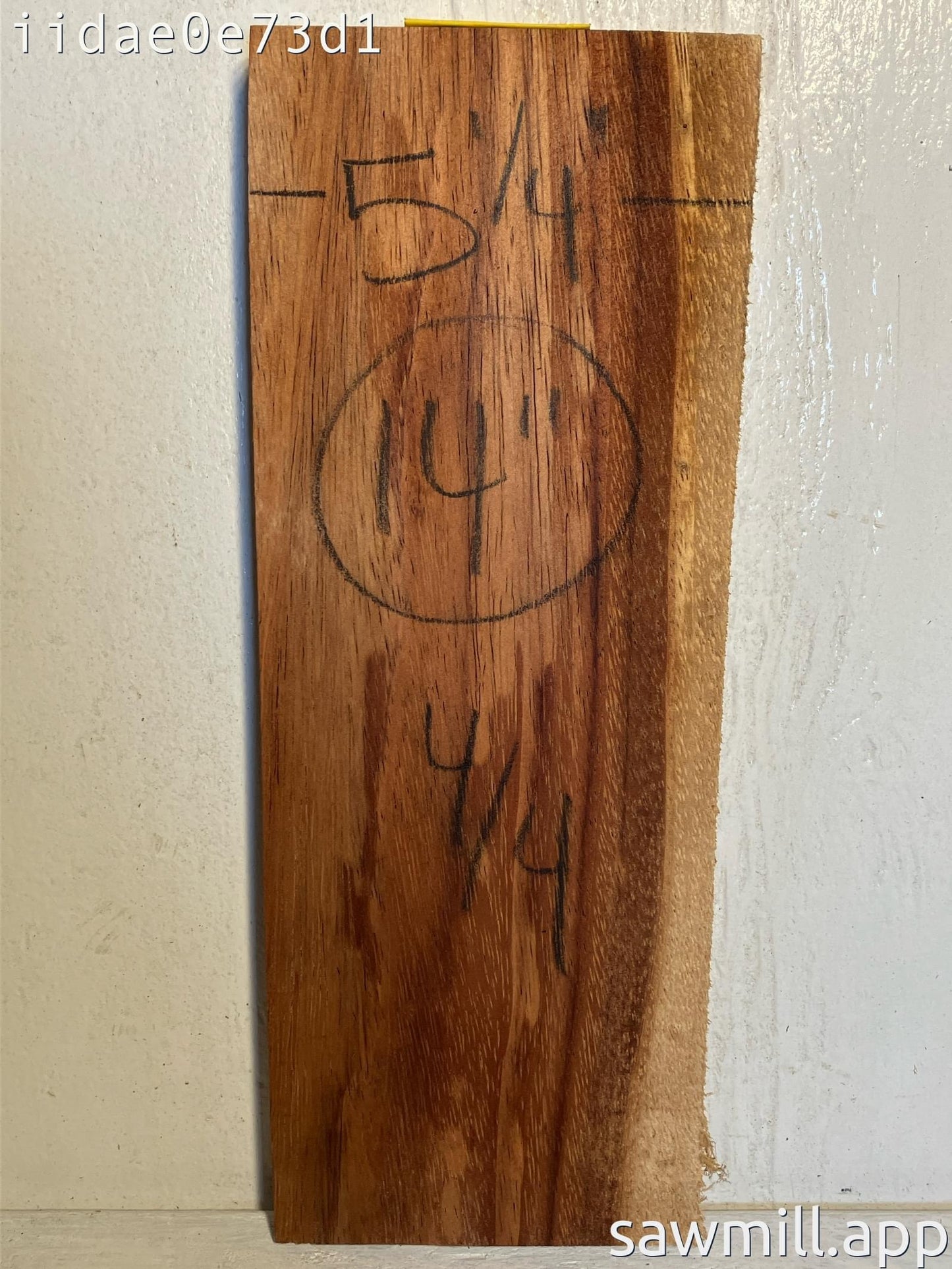 1" x 5" x 14" Chocolate Albizia