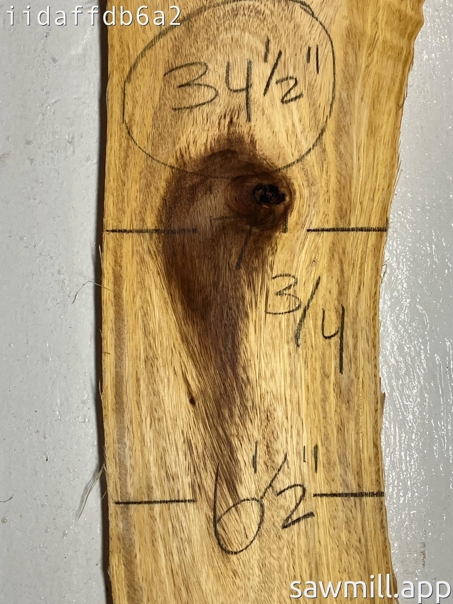 0.75" x 9" x 34" Monkeypod