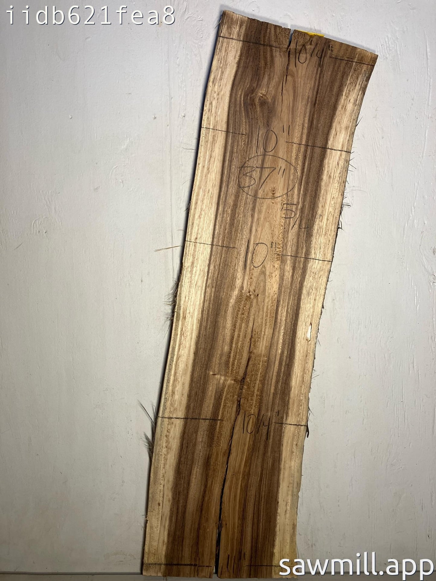 1.25" x 10" x 37" Monkeypod