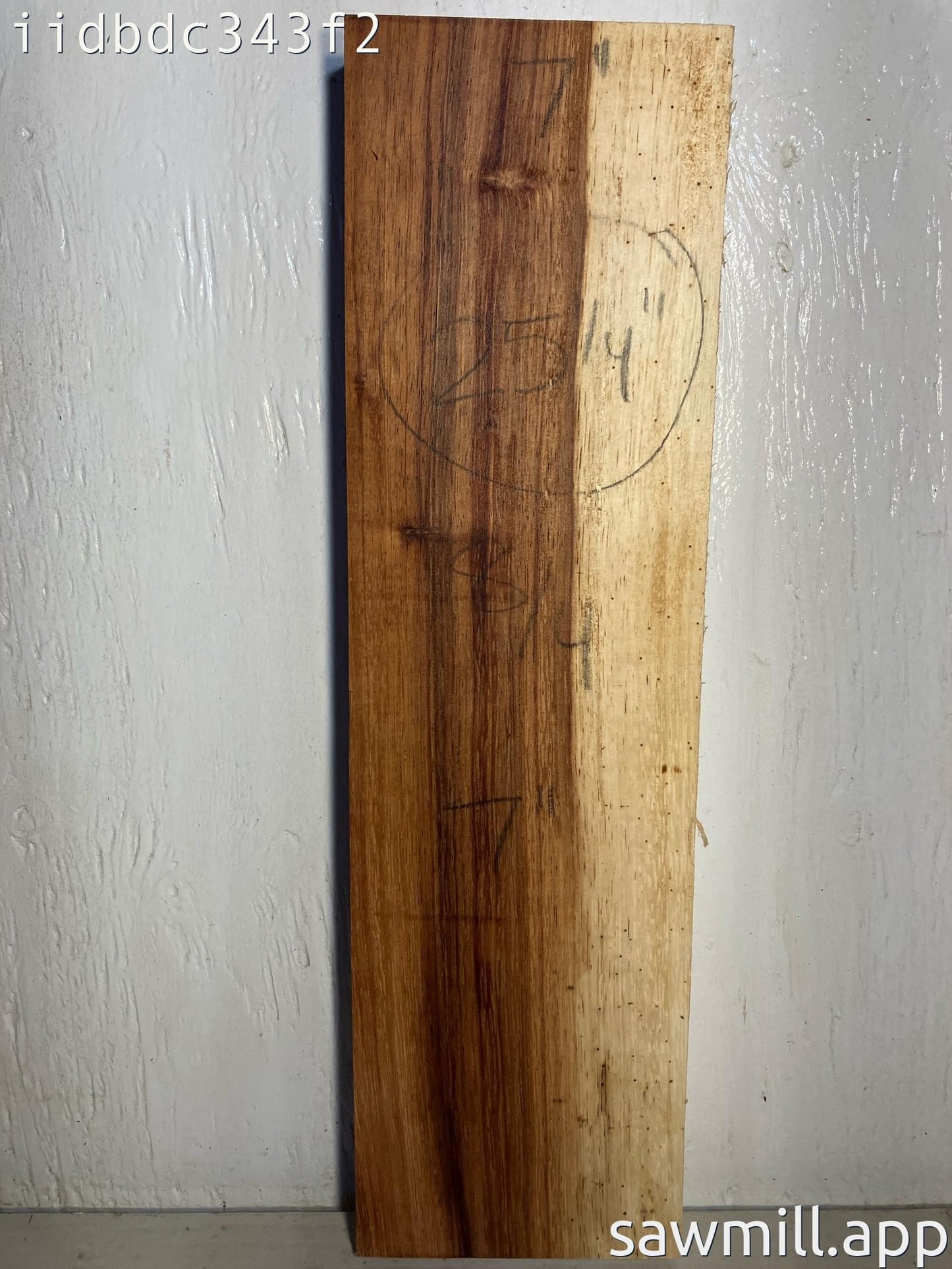 2" x 7" x 25" Chocolate Albizia