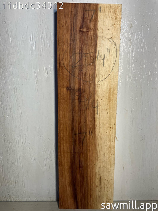 2" x 7" x 25" Chocolate Albizia