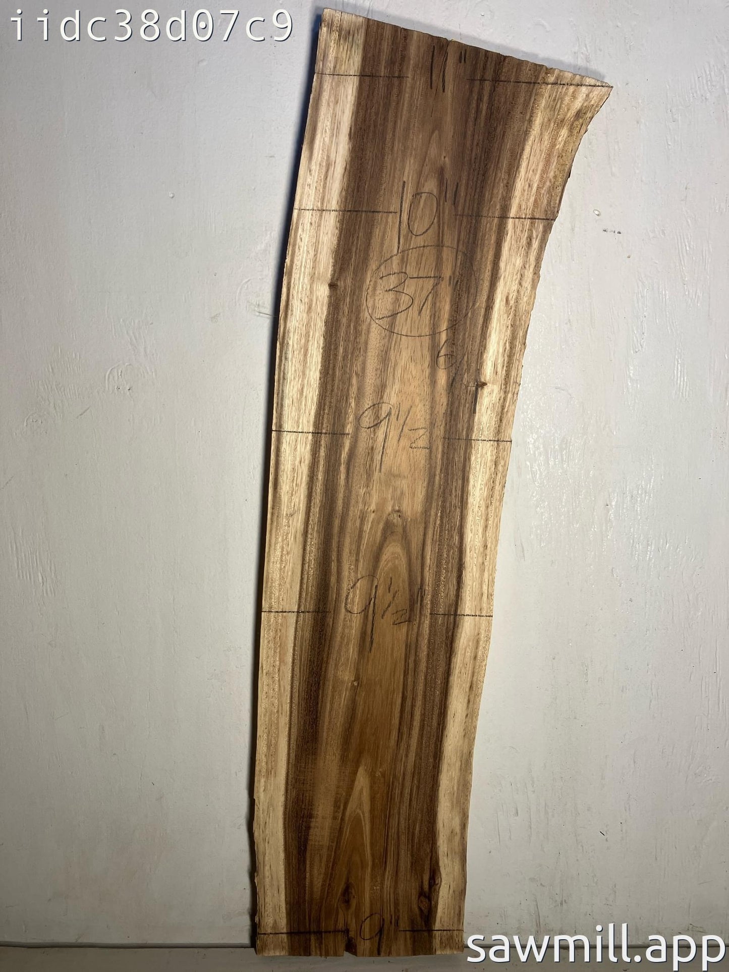 1.5" x 11" x 37" Monkeypod