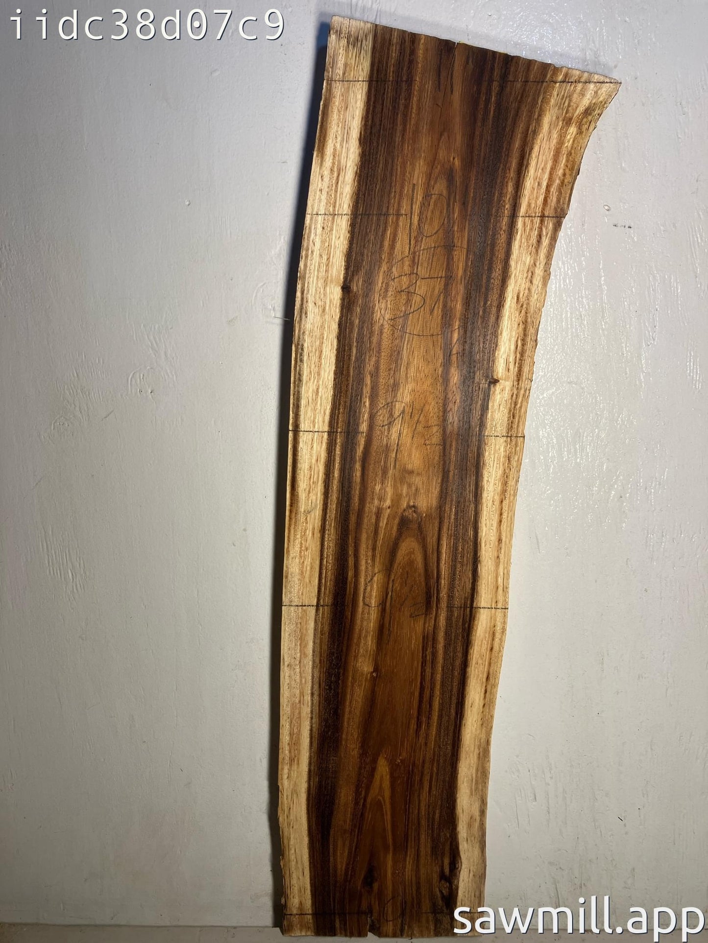 1.5" x 11" x 37" Monkeypod