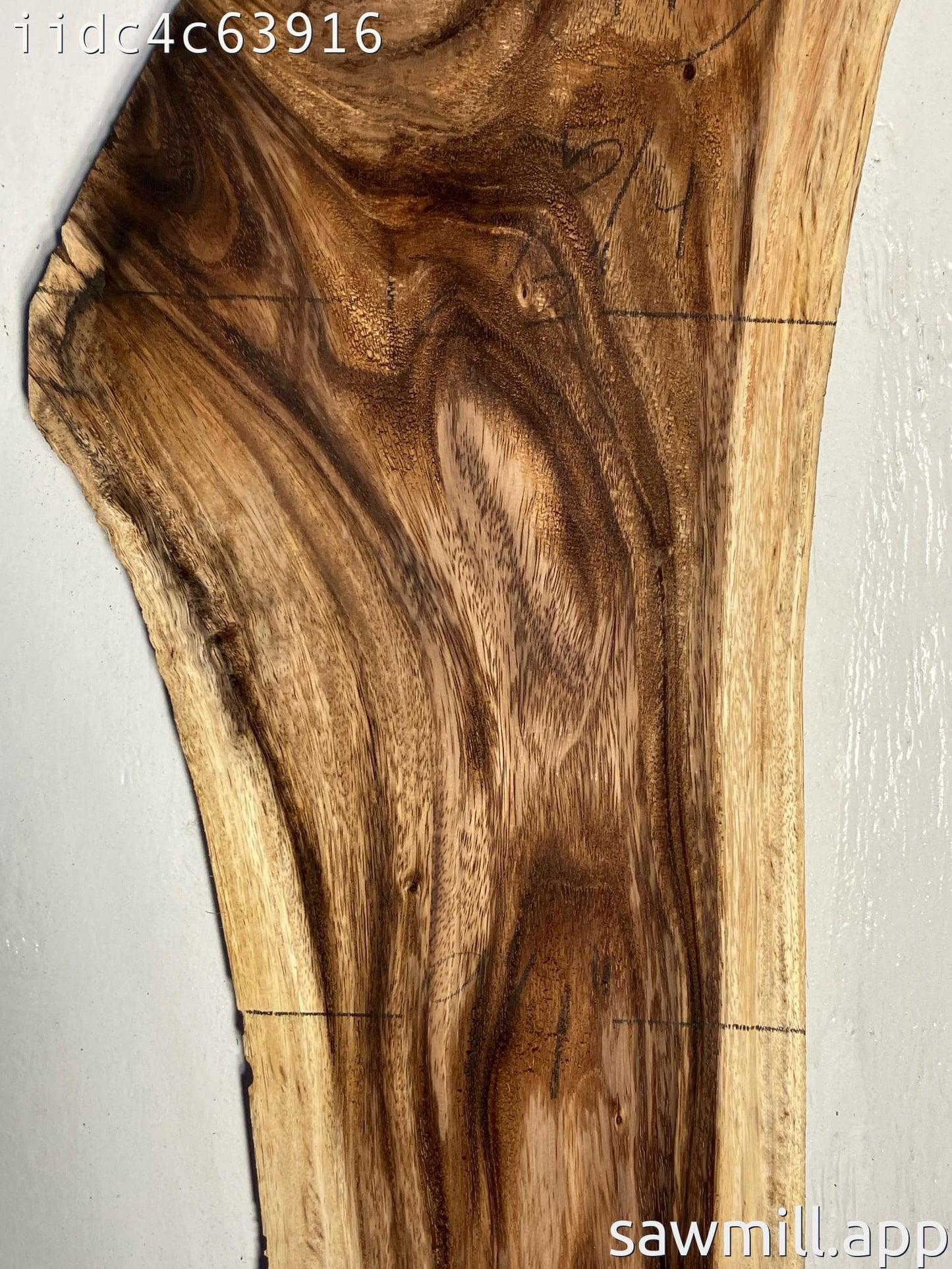 1.25" x 12" x 49" Monkeypod