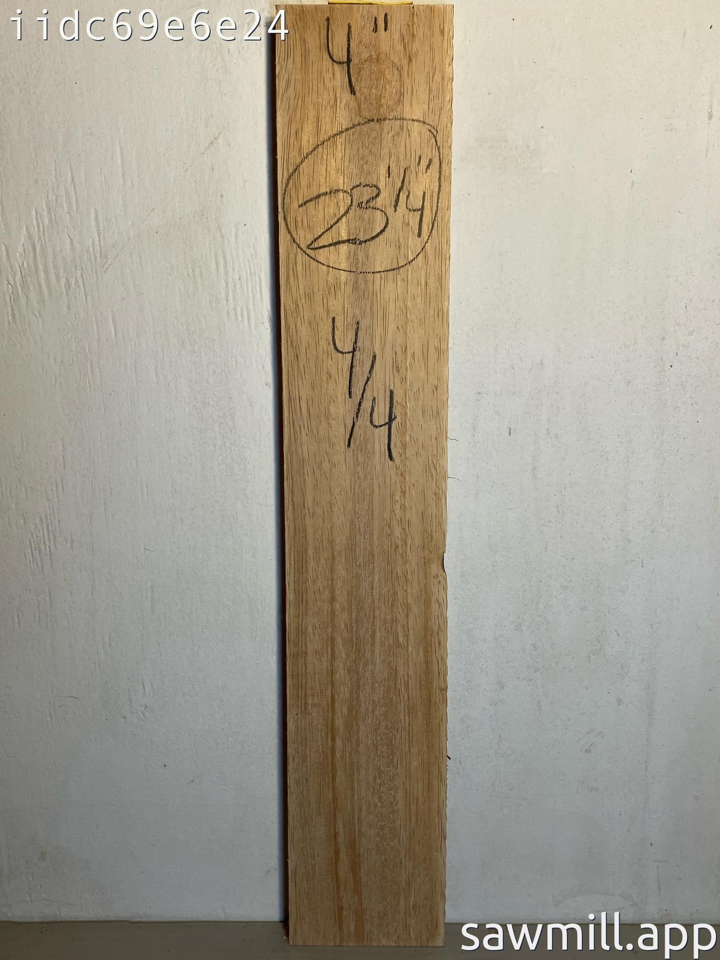 1" x 4" x 23" Albizia