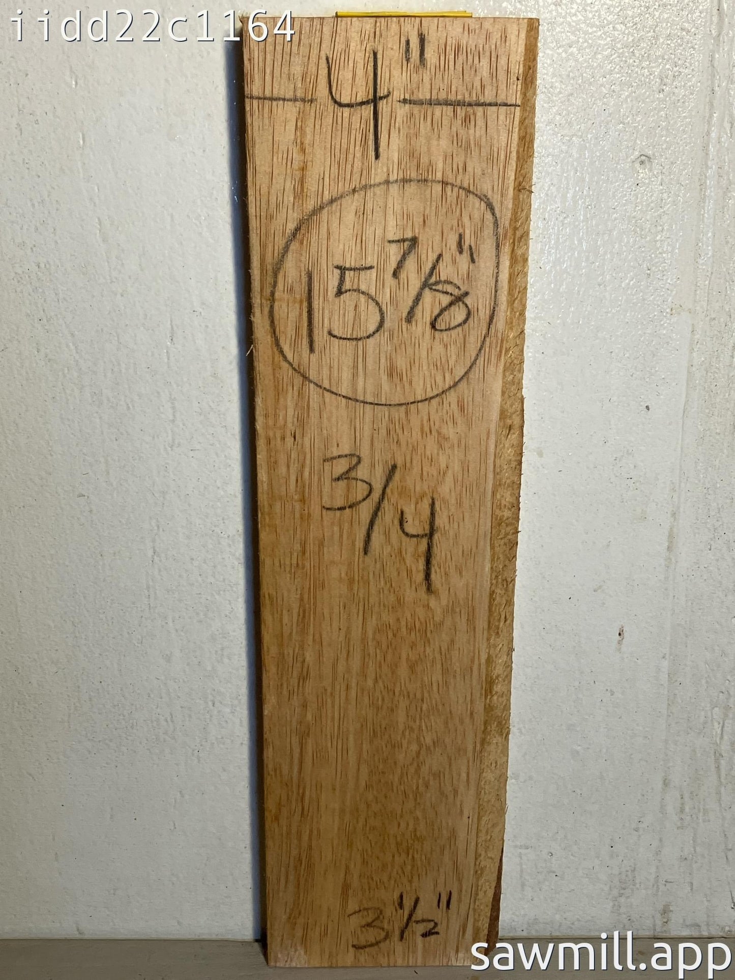 0.75" x 3" x 15" Albizia