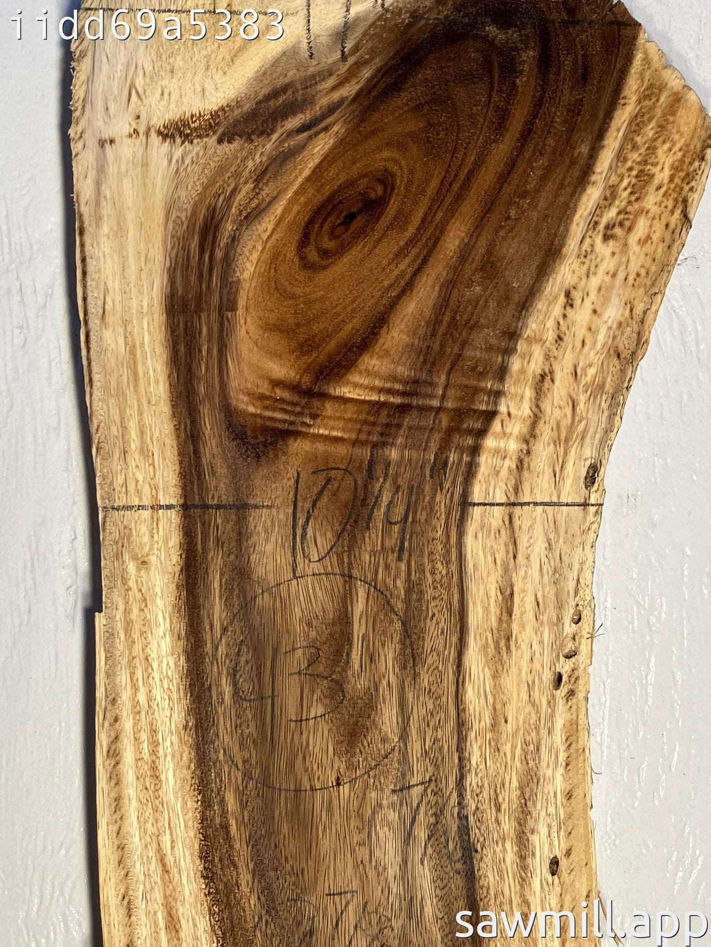 1.75" x 12" x 43" Monkeypod