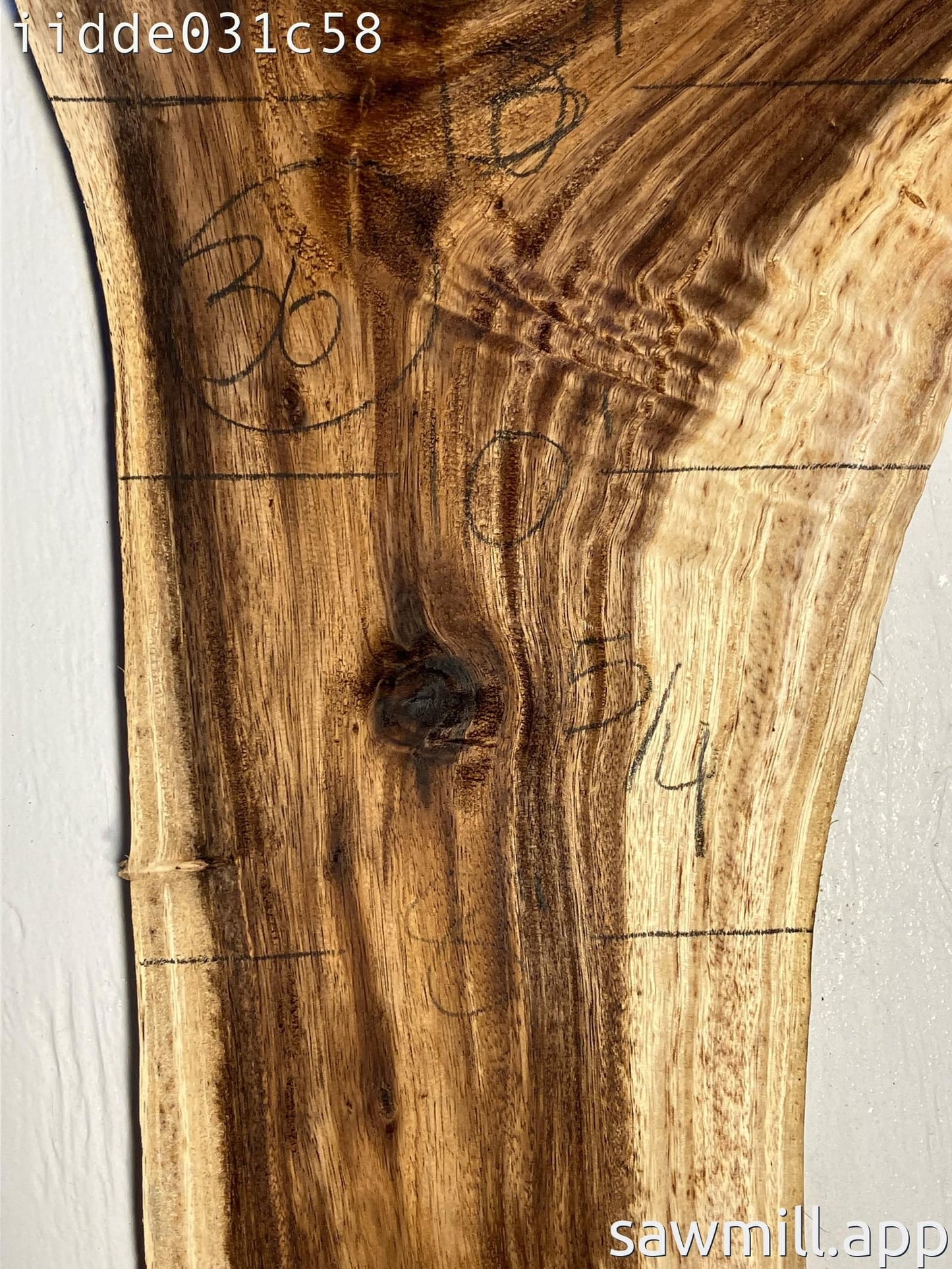 1.25" x 13" x 36" Monkeypod
