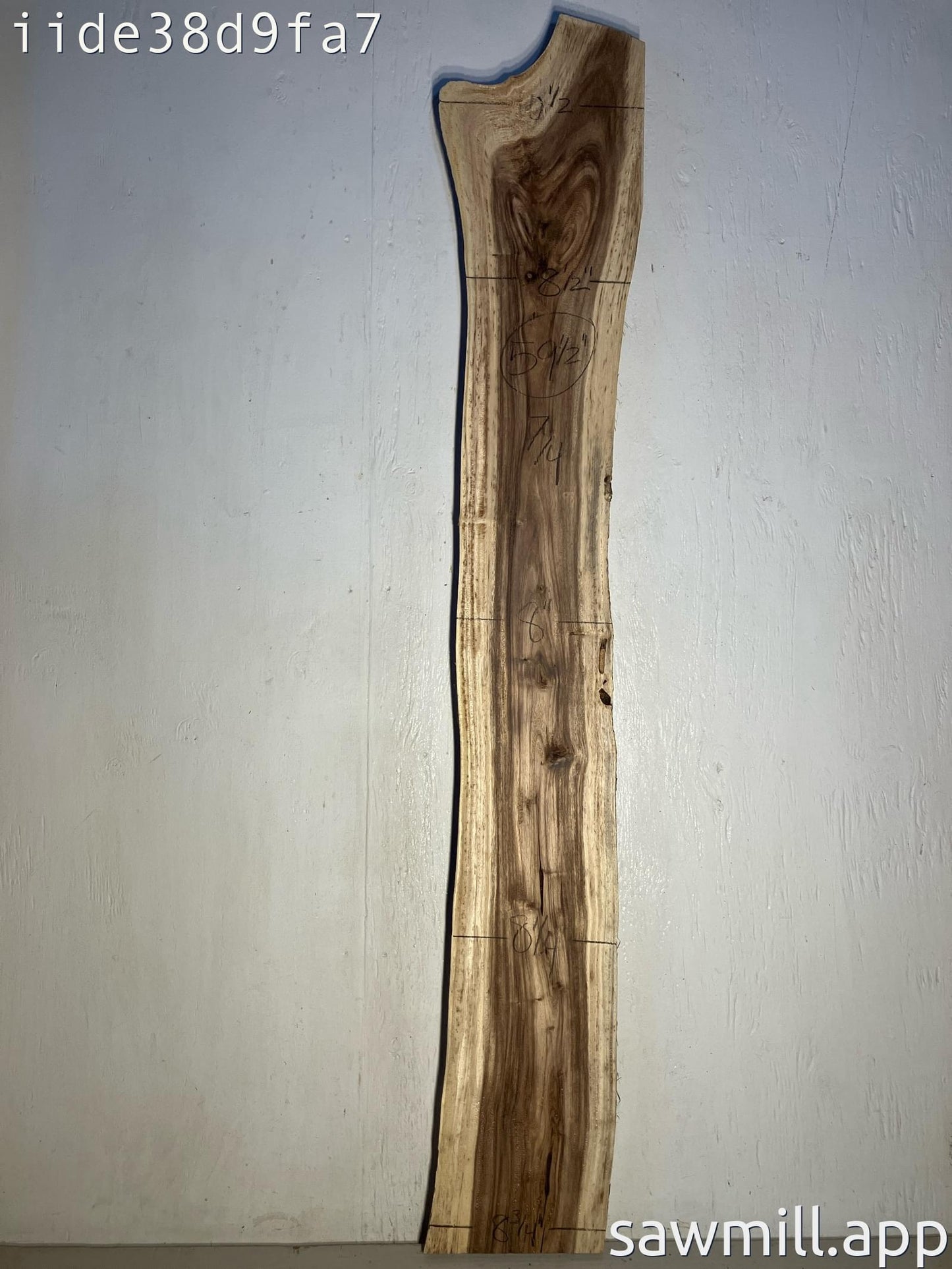 1.75" x 8" x 59" Monkeypod