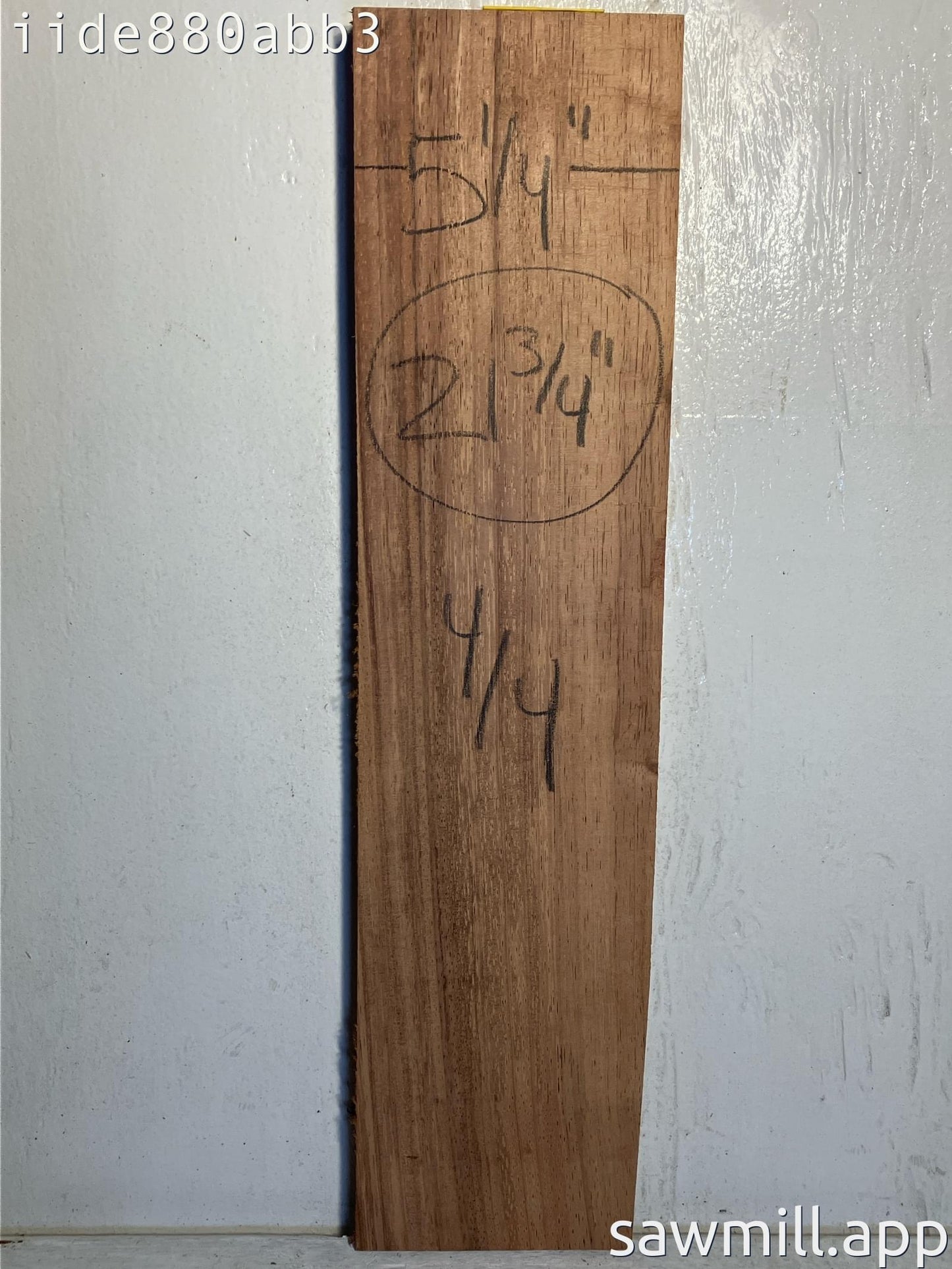 1" x 5" x 21" Chocolate Albizia