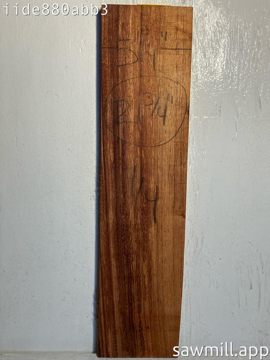 1" x 5" x 21" Chocolate Albizia