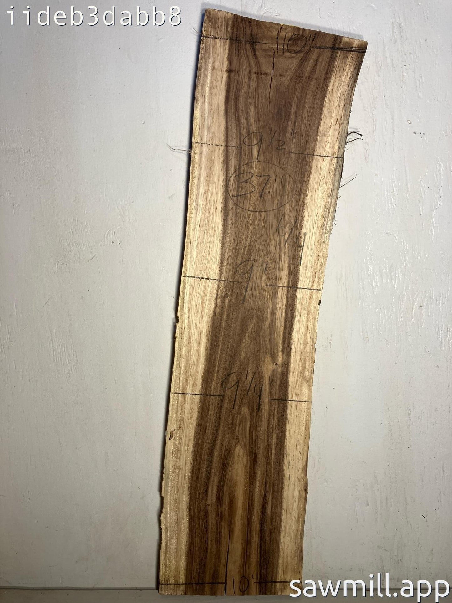 1.5" x 10" x 37" Monkeypod